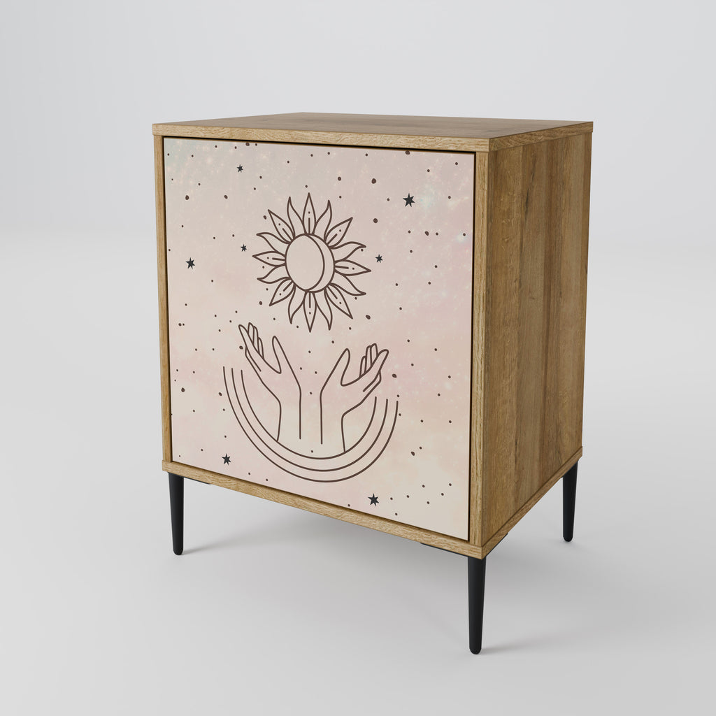 DELICATE BEAUTY Sideboard mit 1 Tür in Eiche-Optik