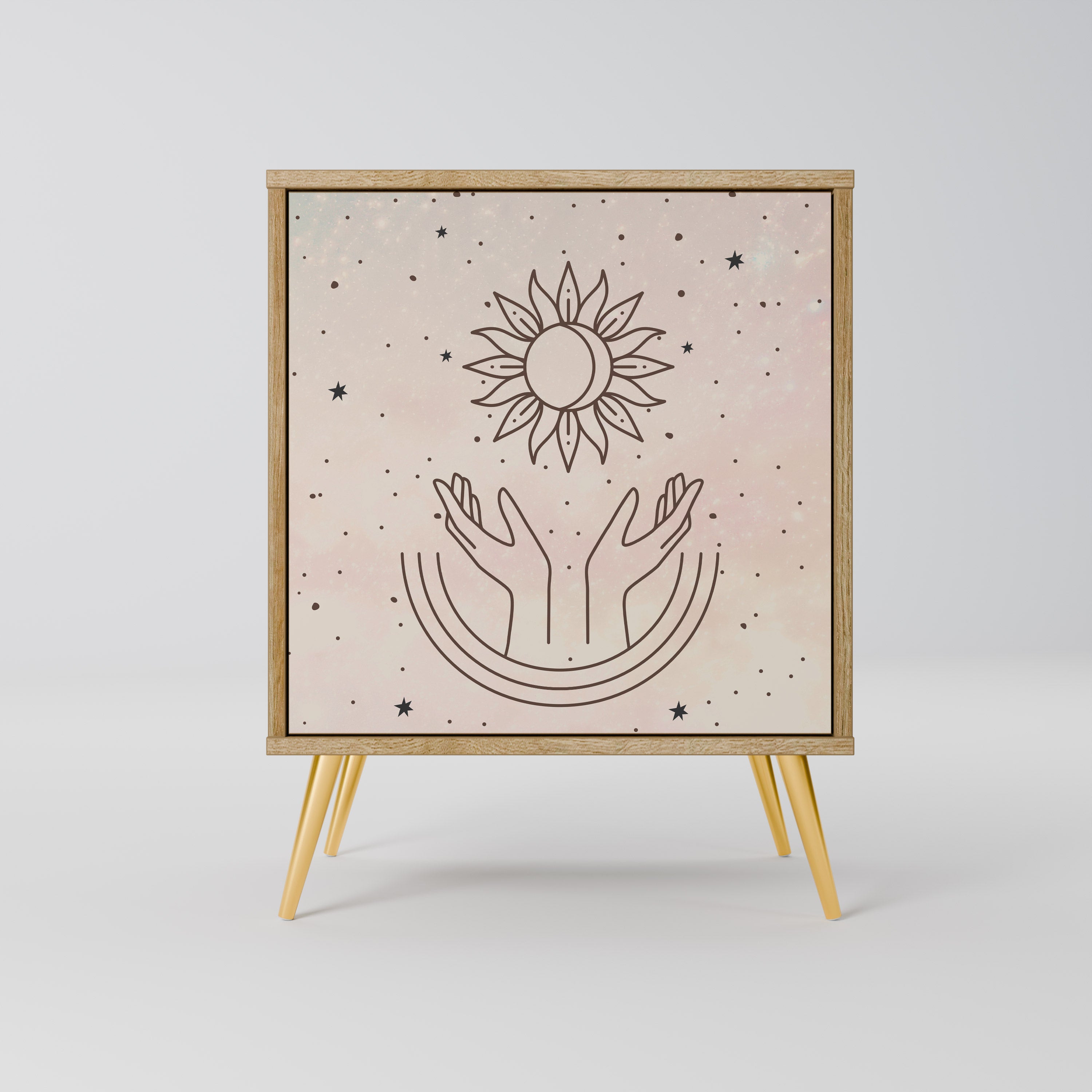 DELICATE BEAUTY Sideboard mit 1 Tür in Eiche-Optik