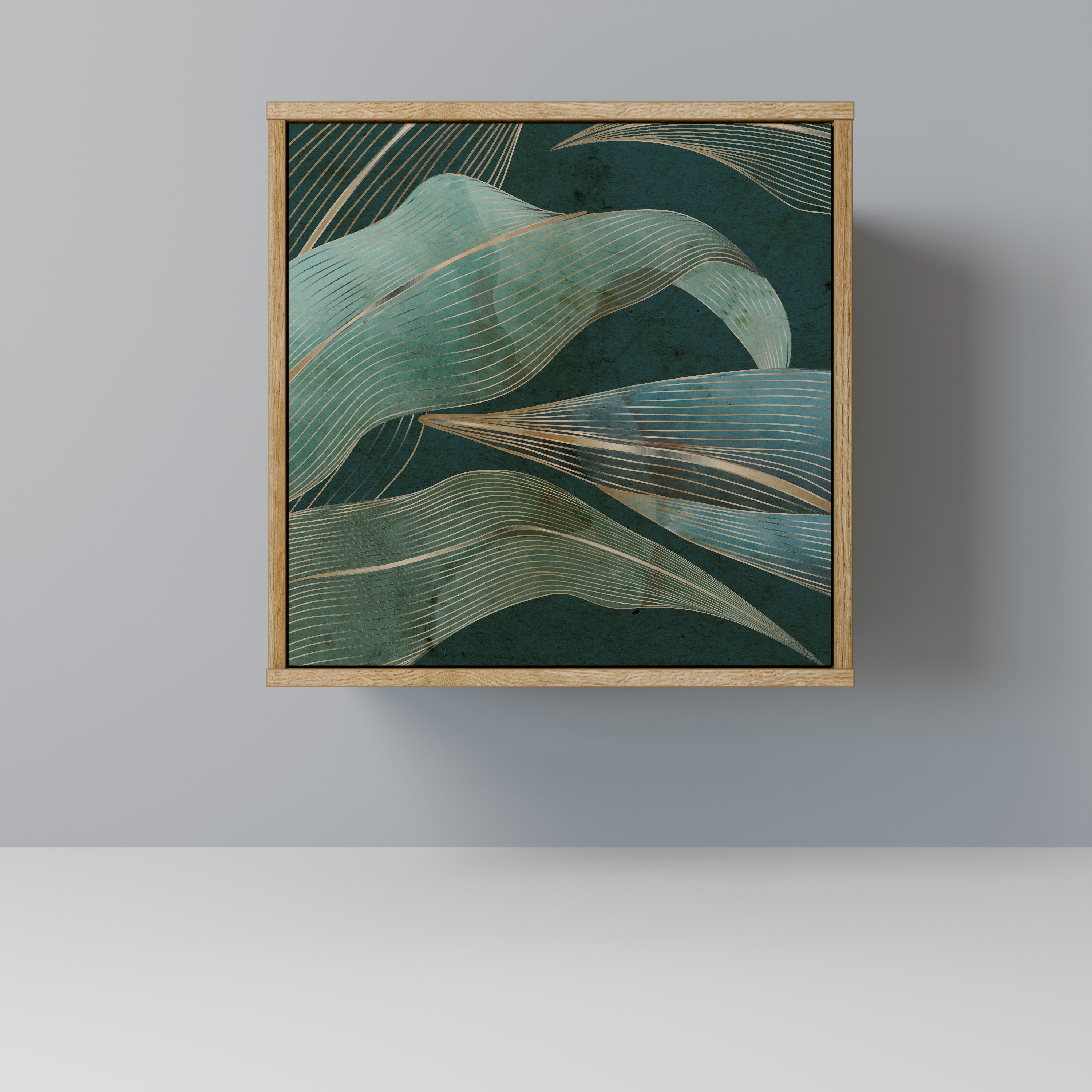 ROYAL GREEN Sideboard mit 1 Tür in Eiche-Optik