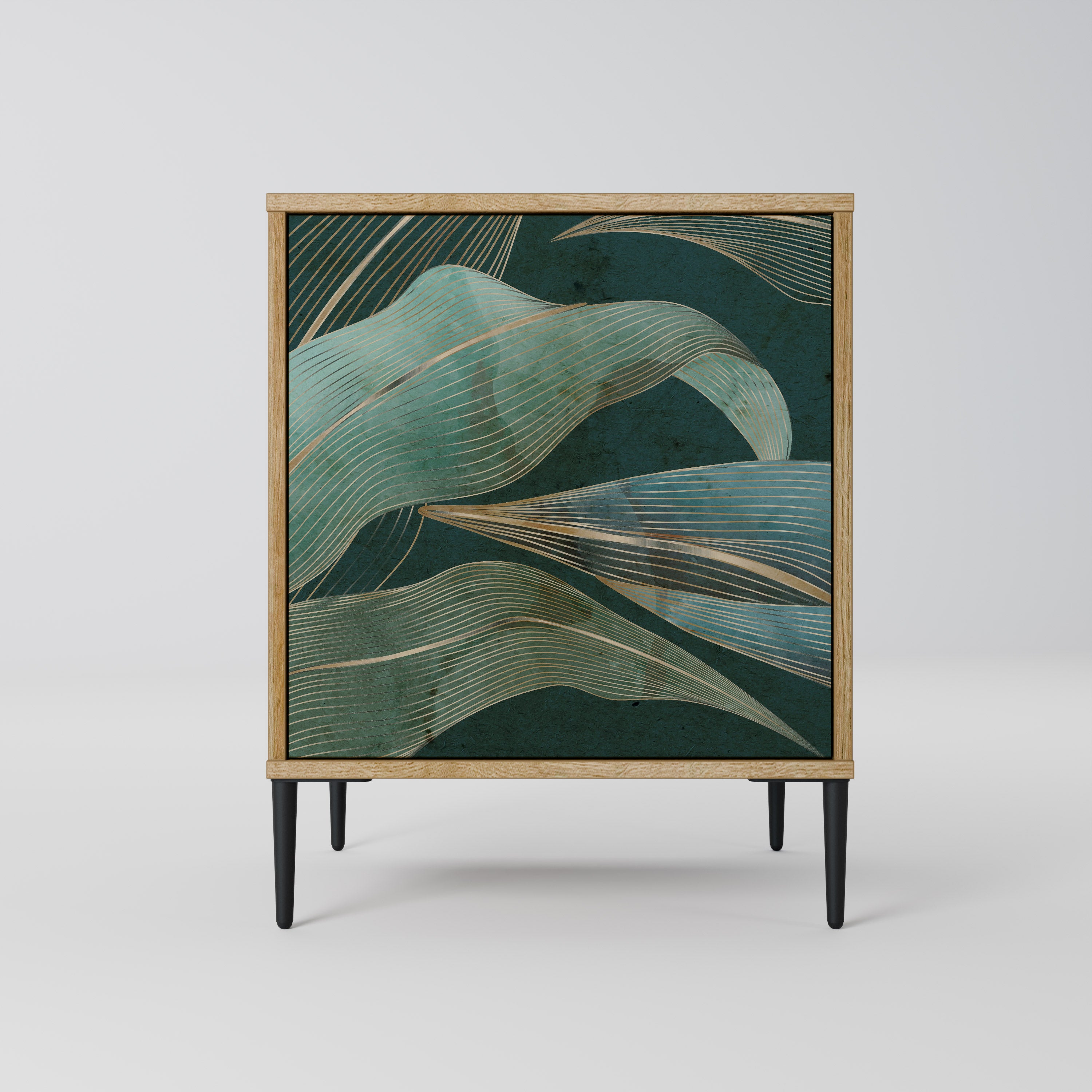 ROYAL GREEN Sideboard mit 1 Tür in Eiche-Optik