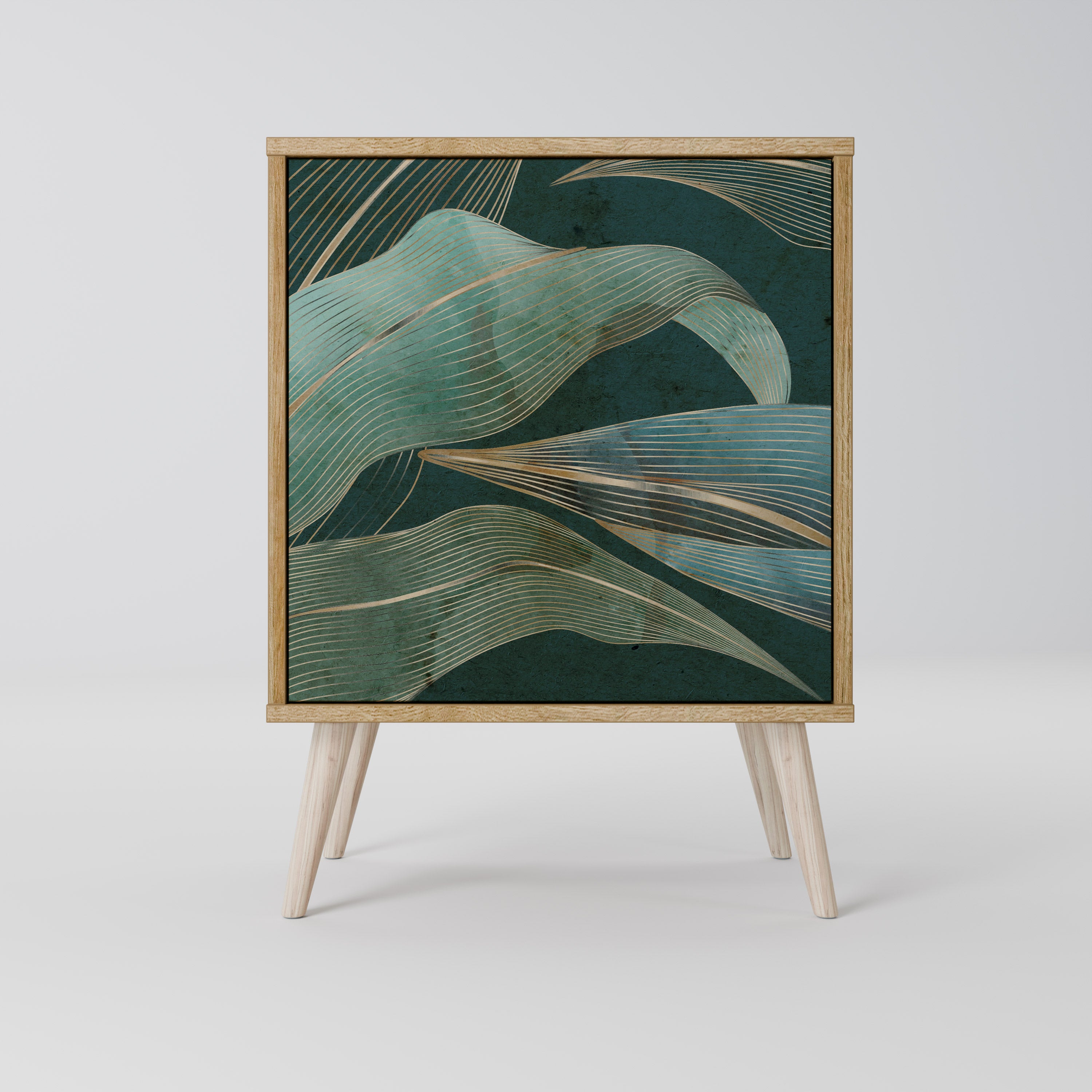 ROYAL GREEN Sideboard mit 1 Tür in Eiche-Optik