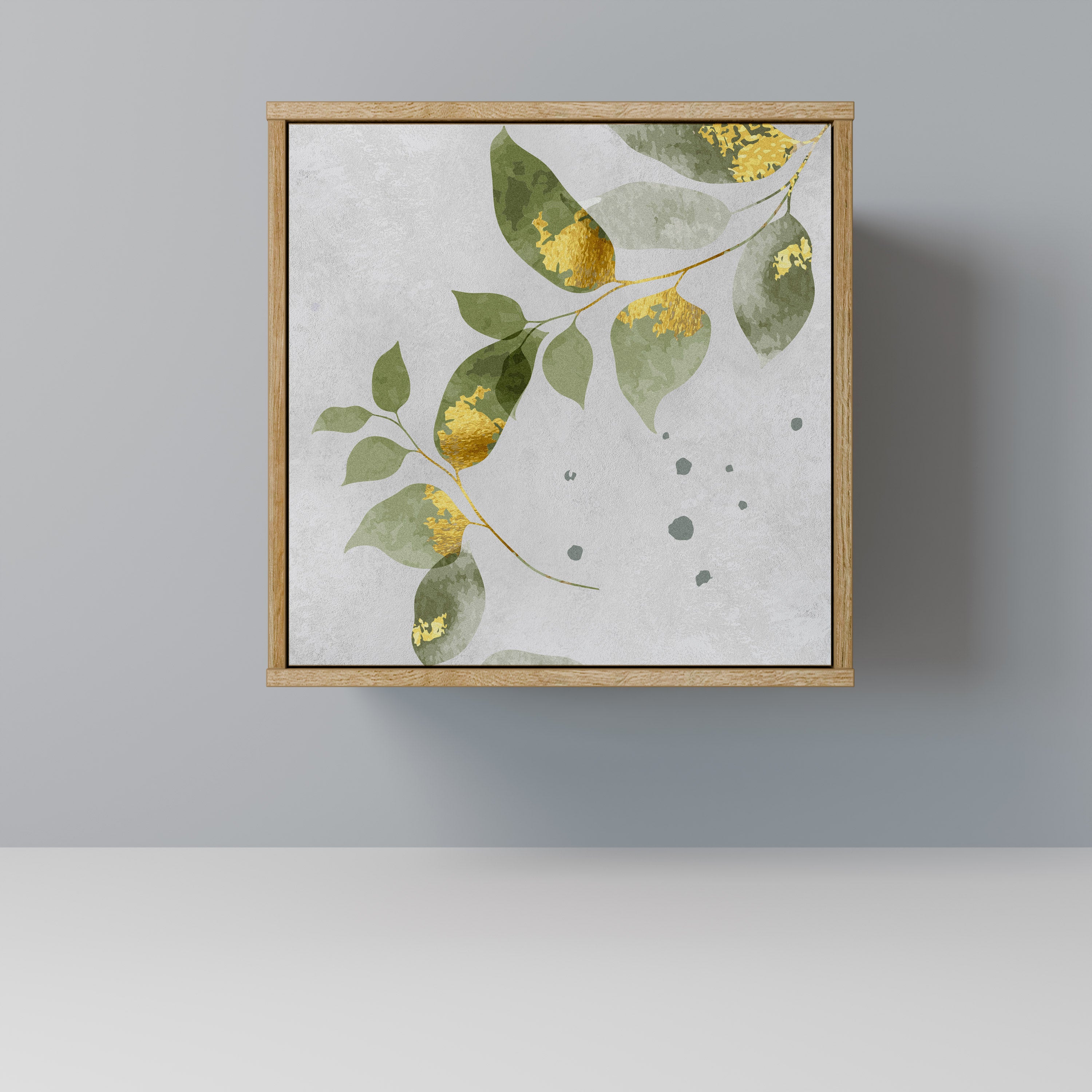 ELEGANT BOTANICS Sideboard mit 1 Tür in Eiche-Optik