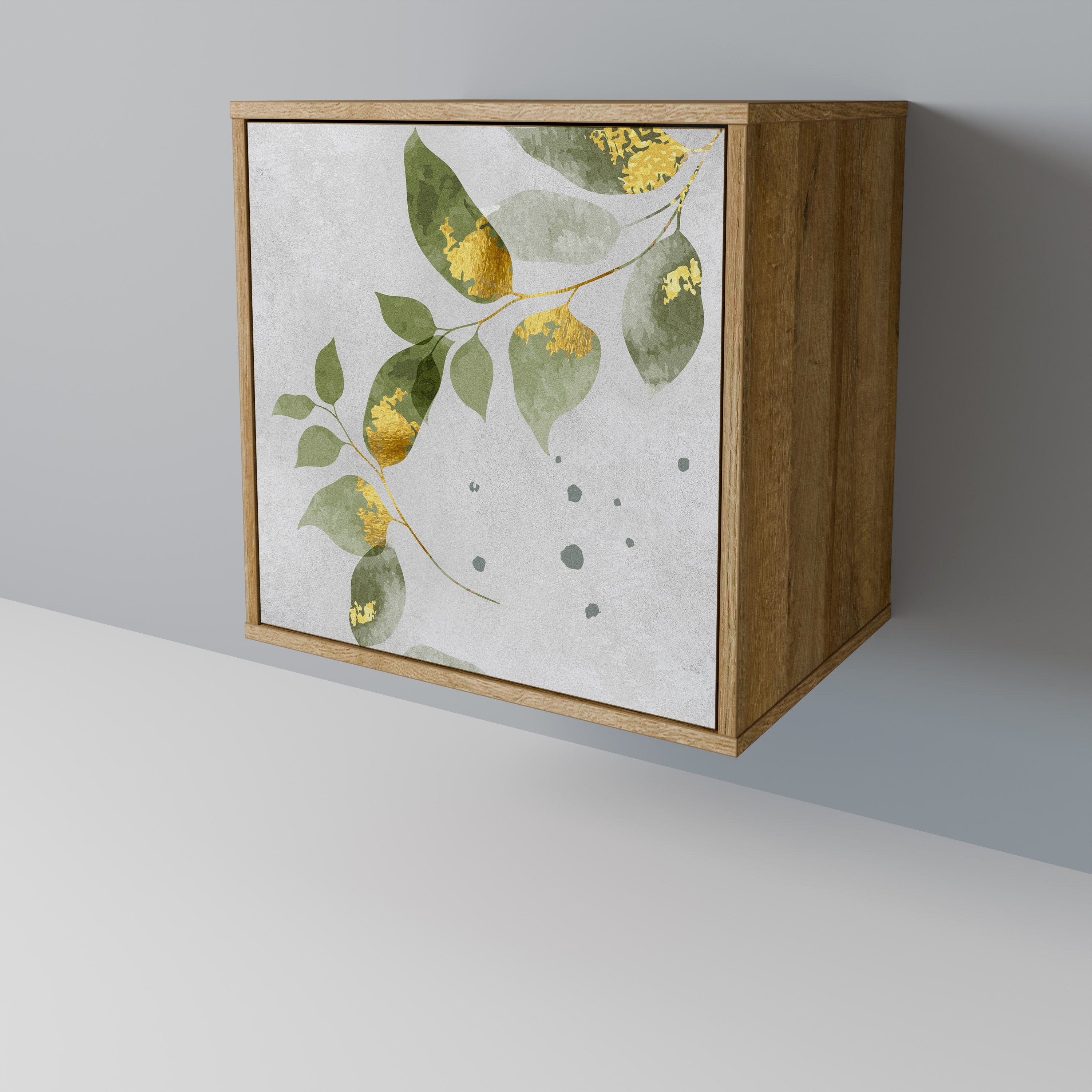 ELEGANT BOTANICS Sideboard mit 1 Tür in Eiche-Optik