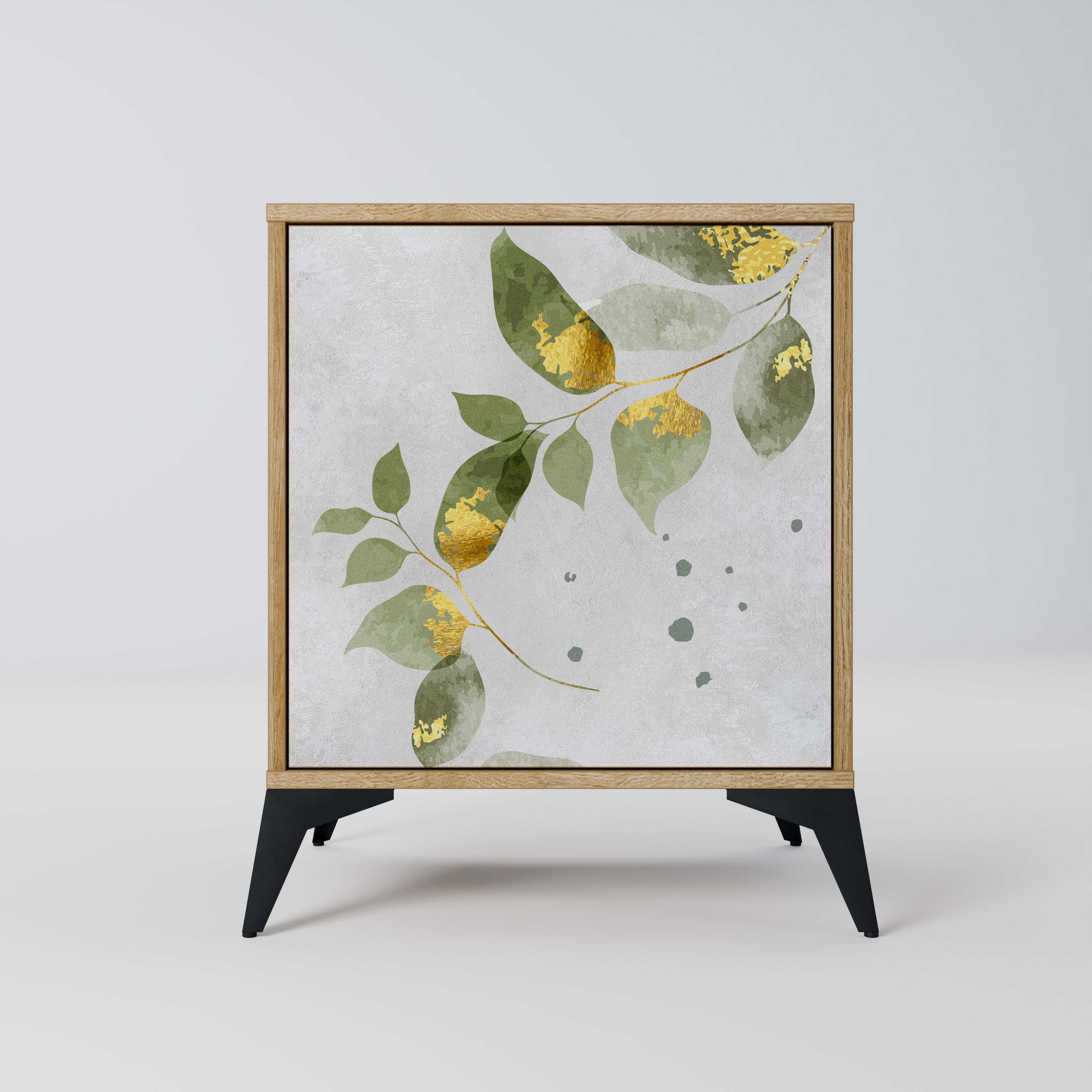 ELEGANT BOTANICS Sideboard mit 1 Tür in Eiche-Optik