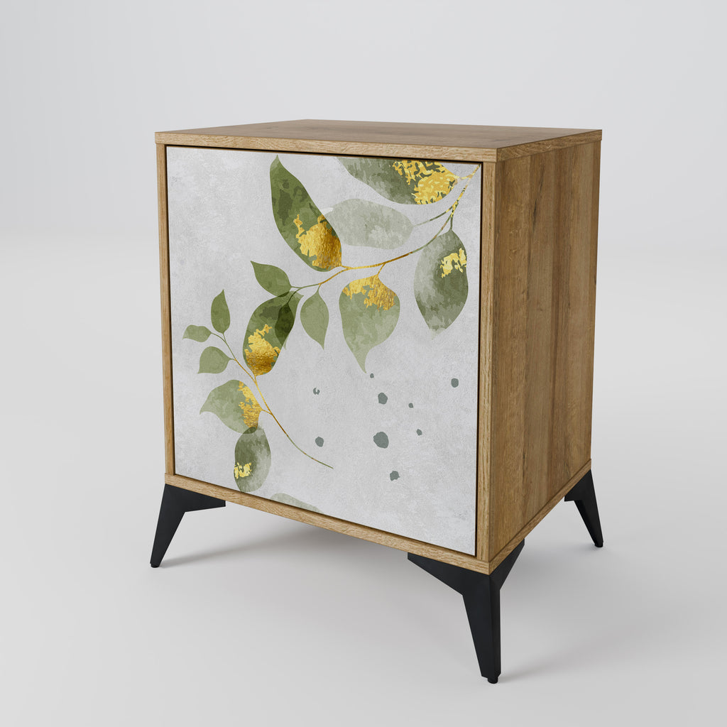 ELEGANT BOTANICS Sideboard mit 1 Tür in Eiche-Optik