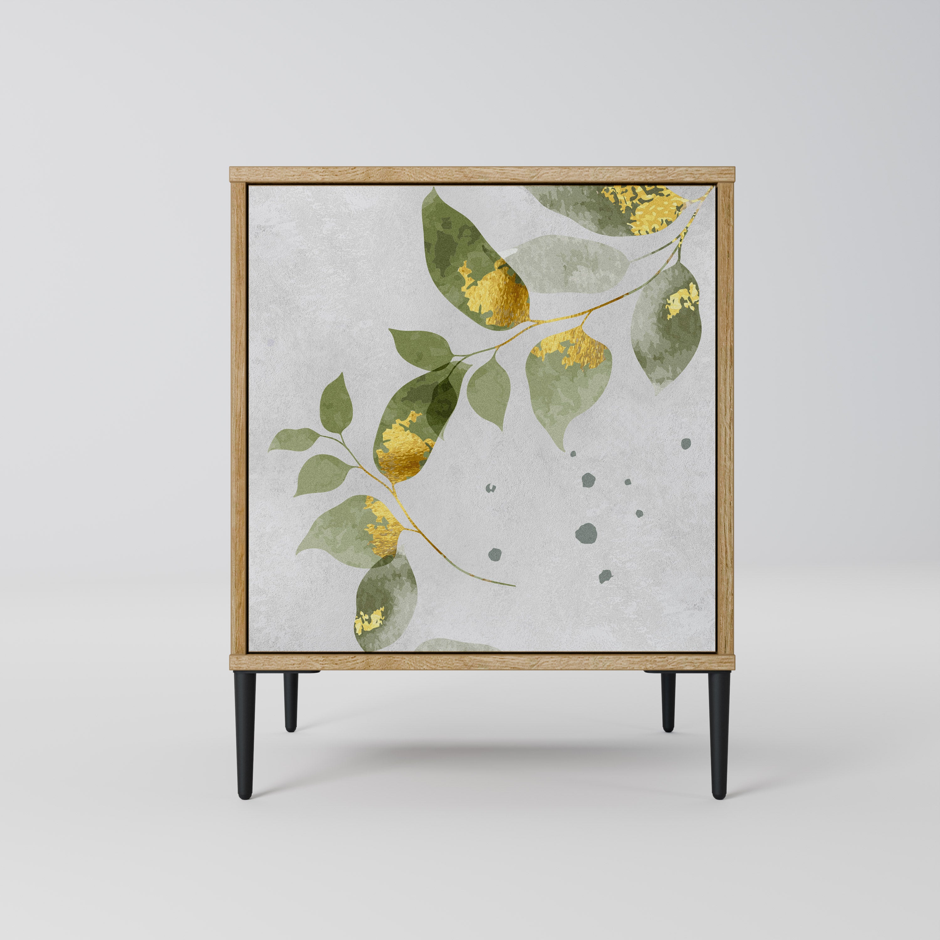ELEGANT BOTANICS Sideboard mit 1 Tür in Eiche-Optik