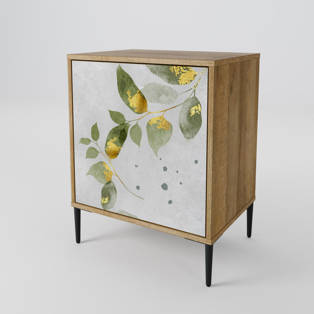 ELEGANT BOTANICS Sideboard mit 1 Tür in Eiche-Optik