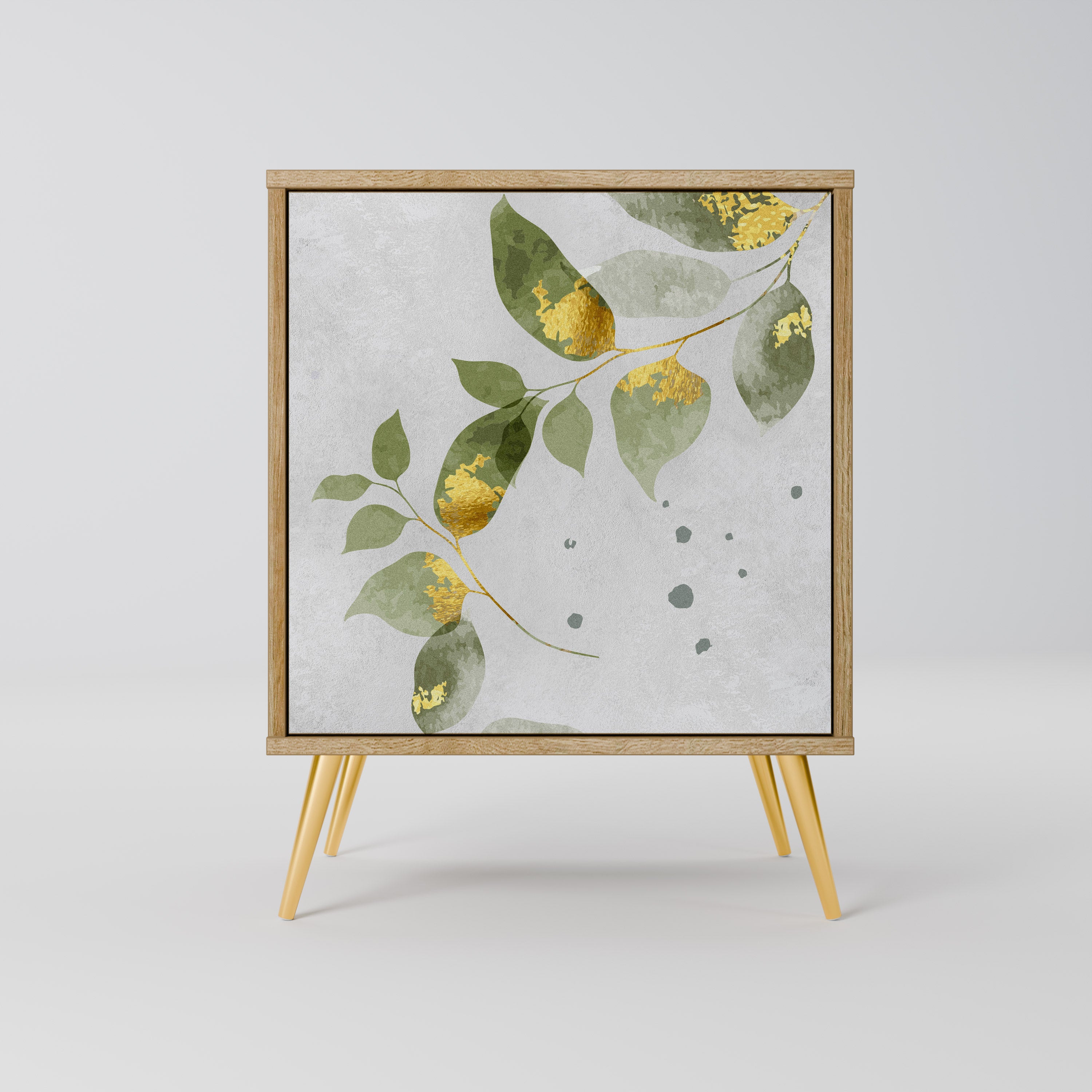 ELEGANT BOTANICS Sideboard mit 1 Tür in Eiche-Optik