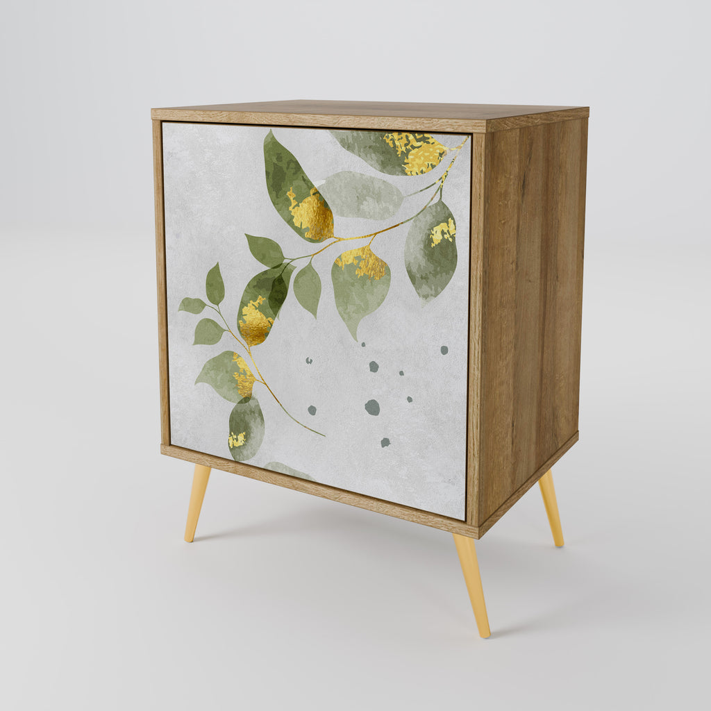 ELEGANT BOTANICS Sideboard mit 1 Tür in Eiche-Optik