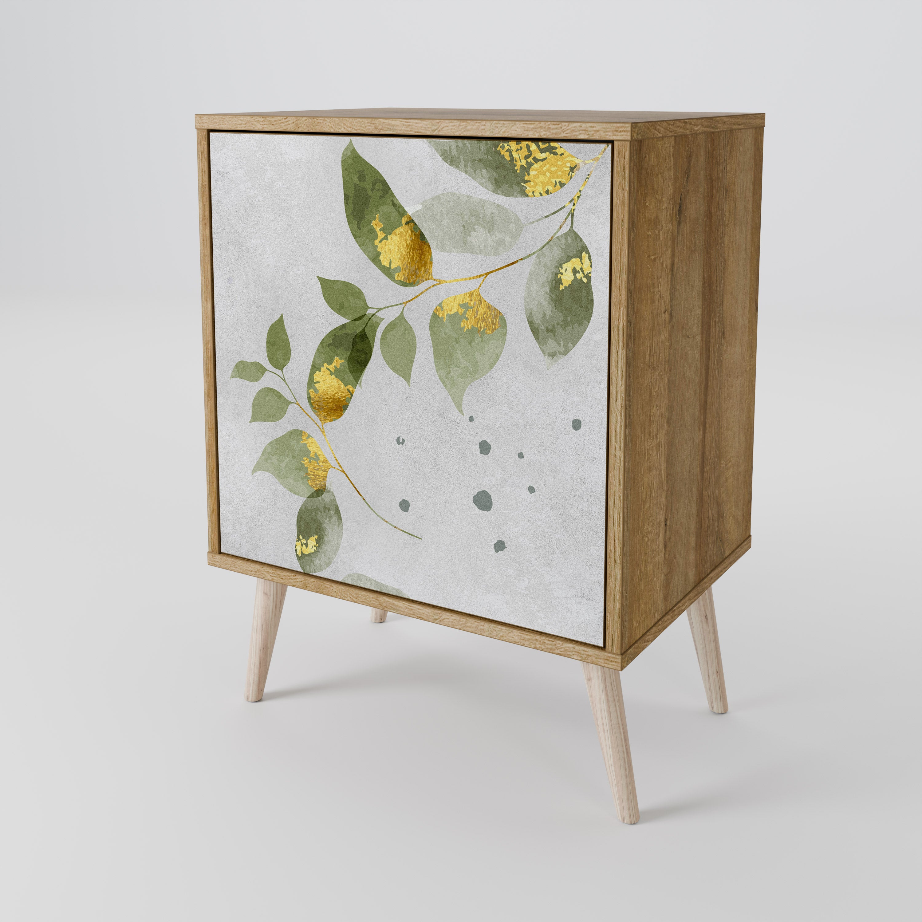 ELEGANT BOTANICS Sideboard mit 1 Tür in Eiche-Optik