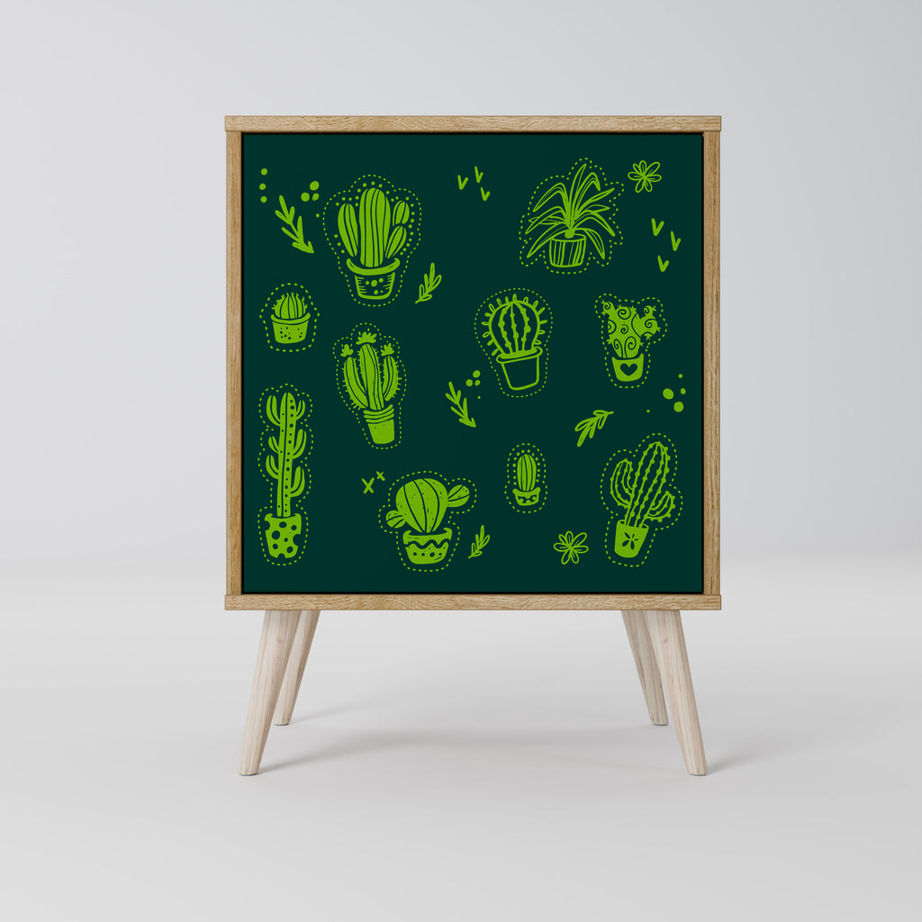 DESERT GREEN Sideboard mit 1 Tür in Eiche-Optik