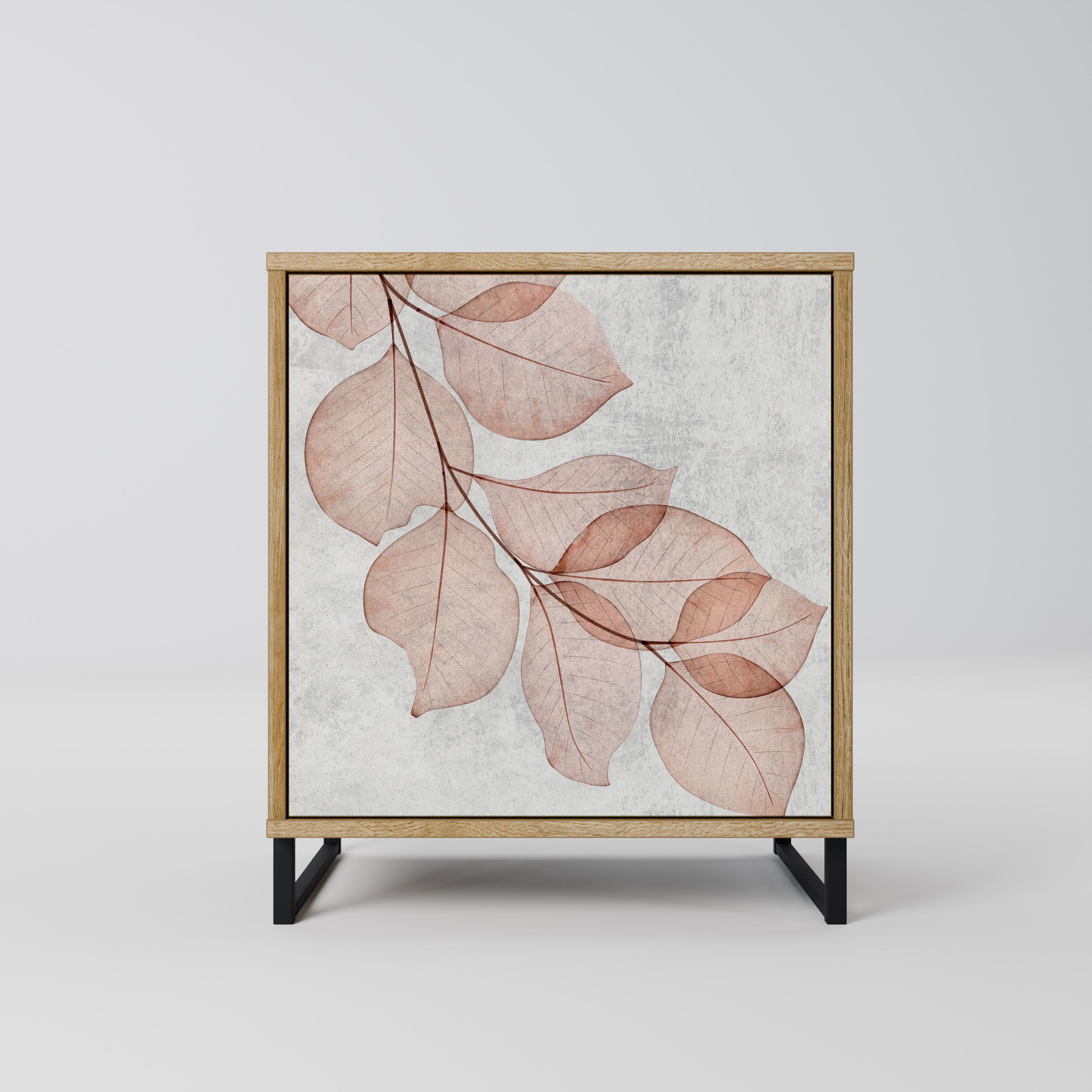 AUTUMN FRAGILITY Sideboard mit 1 Tür in Eiche-Optik