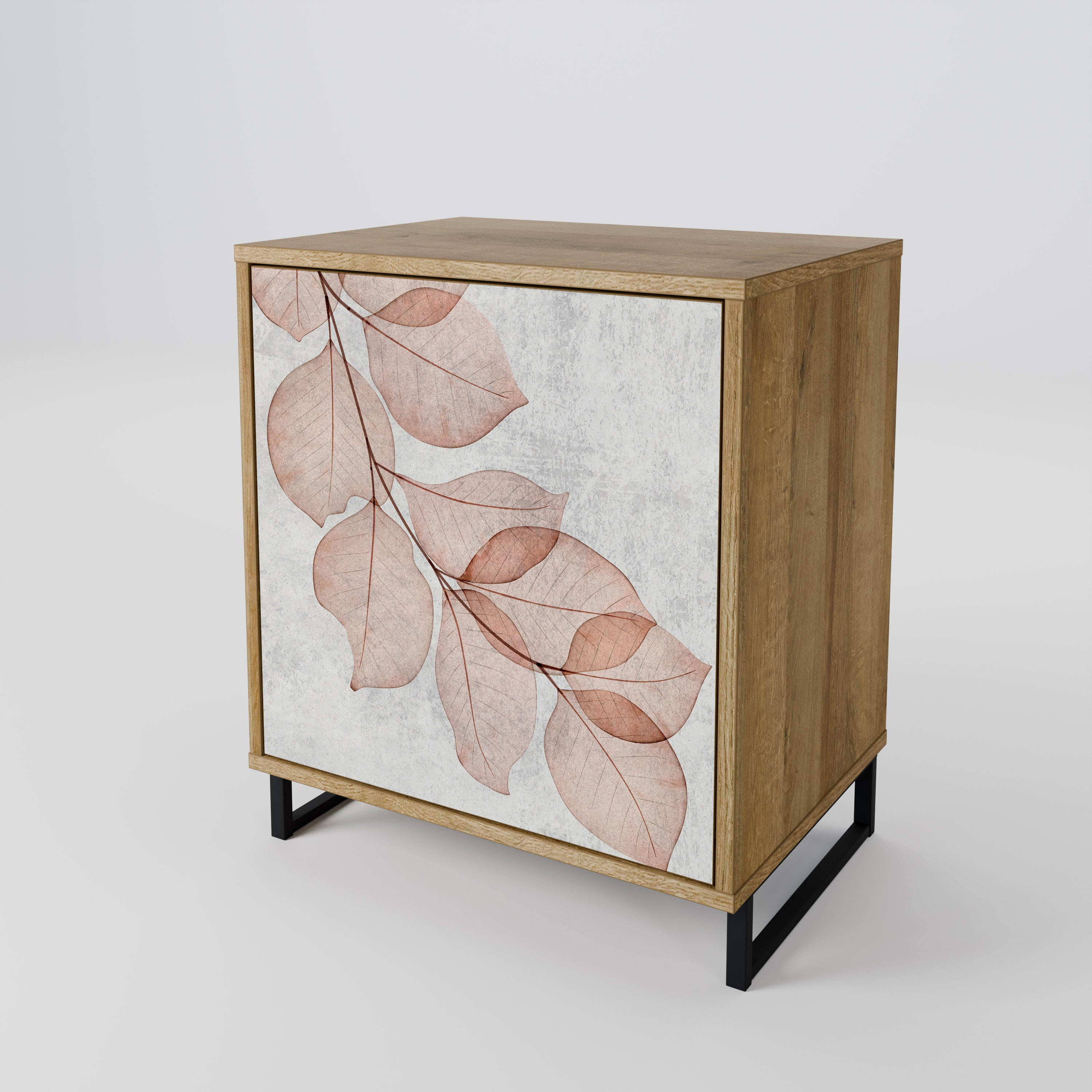 AUTUMN FRAGILITY Sideboard mit 1 Tür in Eiche-Optik