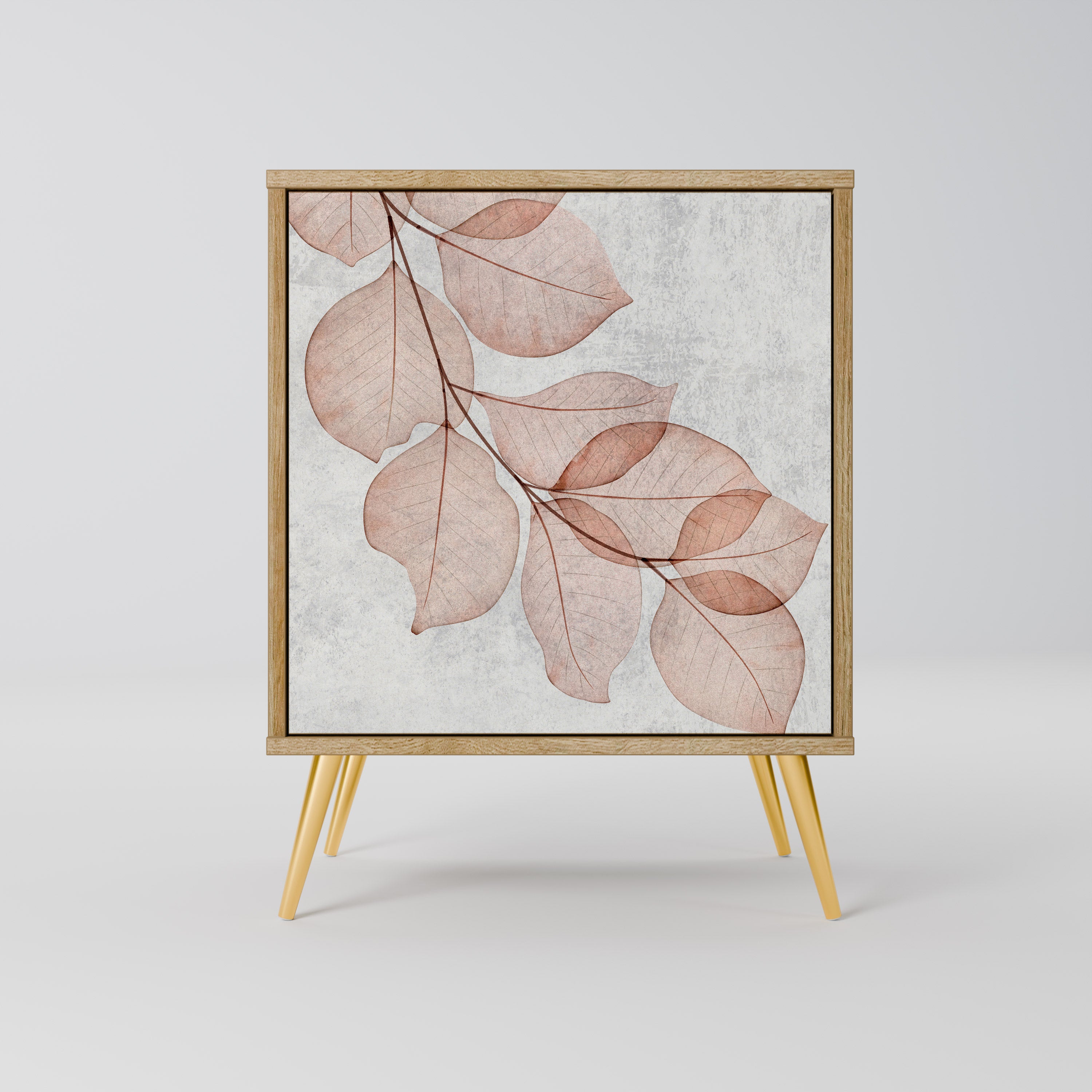 AUTUMN FRAGILITY Sideboard mit 1 Tür in Eiche-Optik