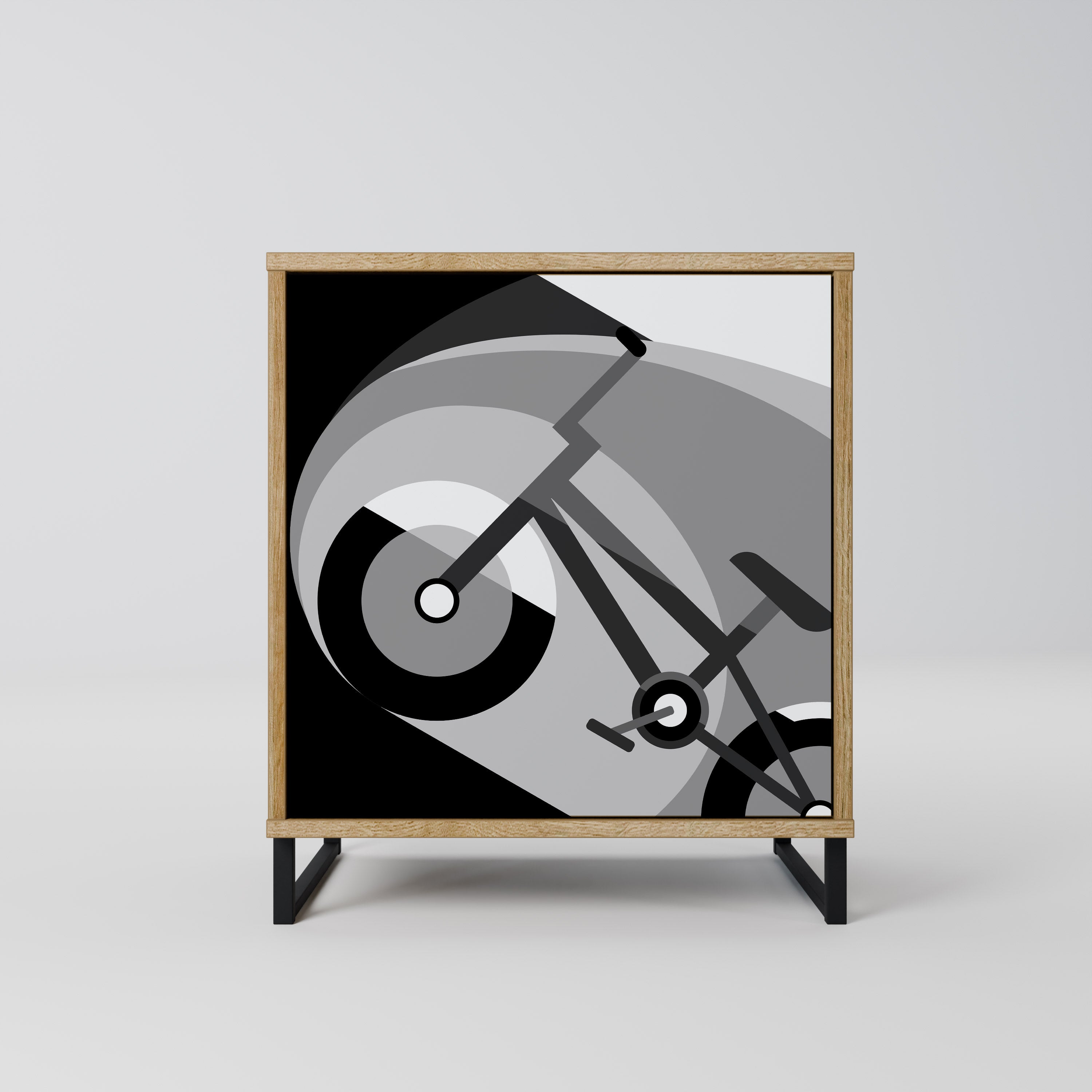 BIKE ENERGY Sideboard mit 1 Tür in Eiche-Optik