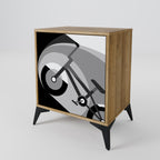 BIKE ENERGY 1-Door Sideboard in Oak Effect