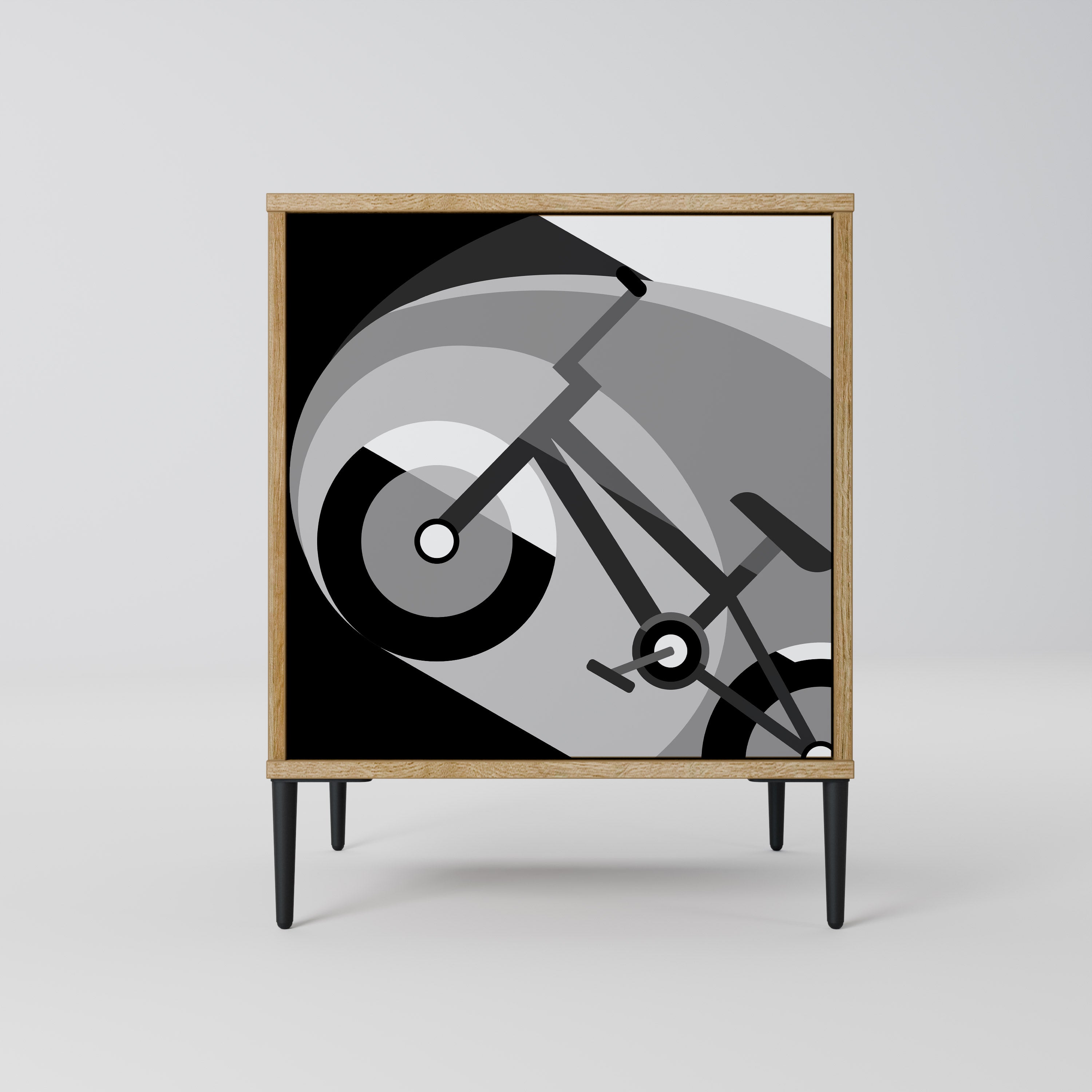 BIKE ENERGY Sideboard mit 1 Tür in Eiche-Optik