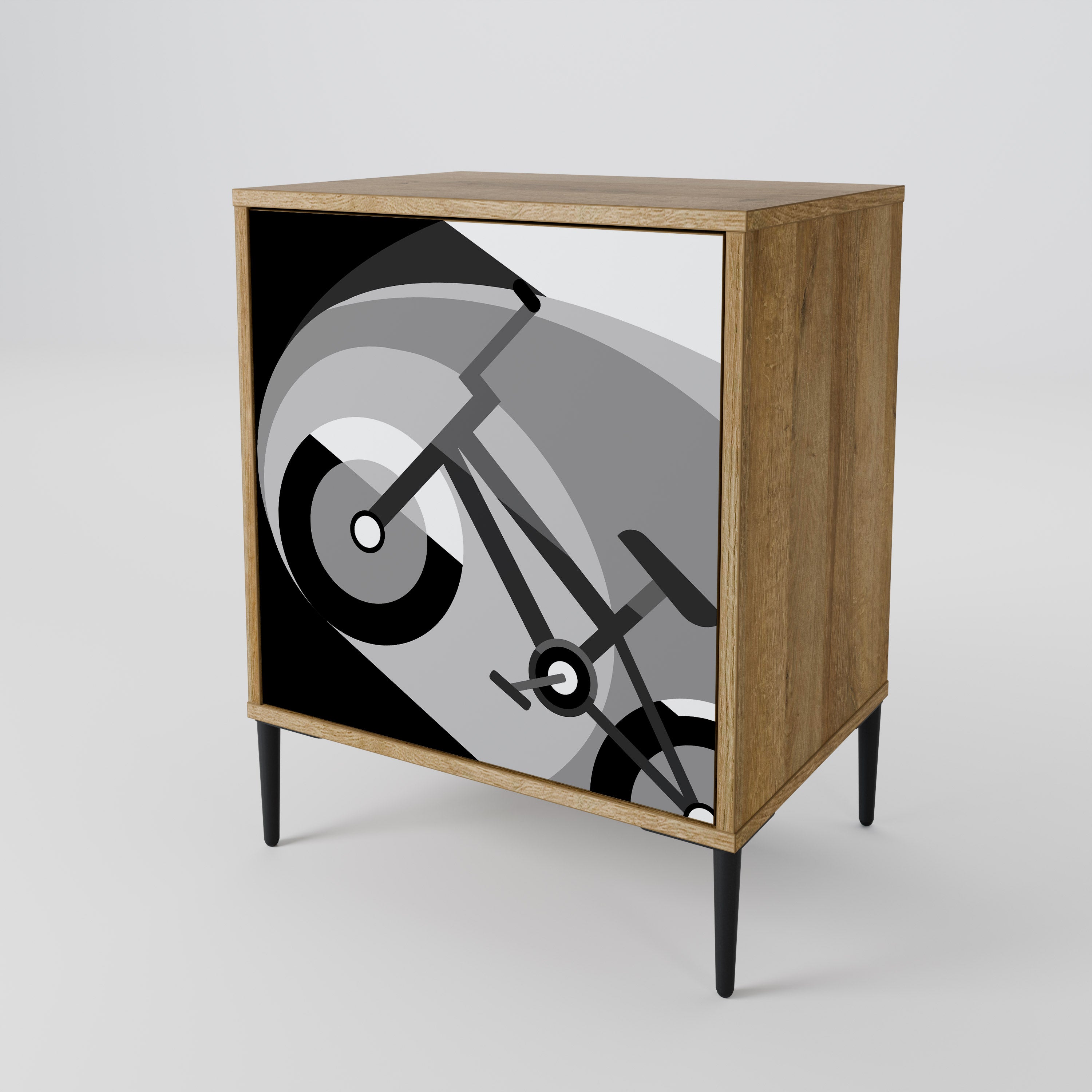 BIKE ENERGY Sideboard mit 1 Tür in Eiche-Optik