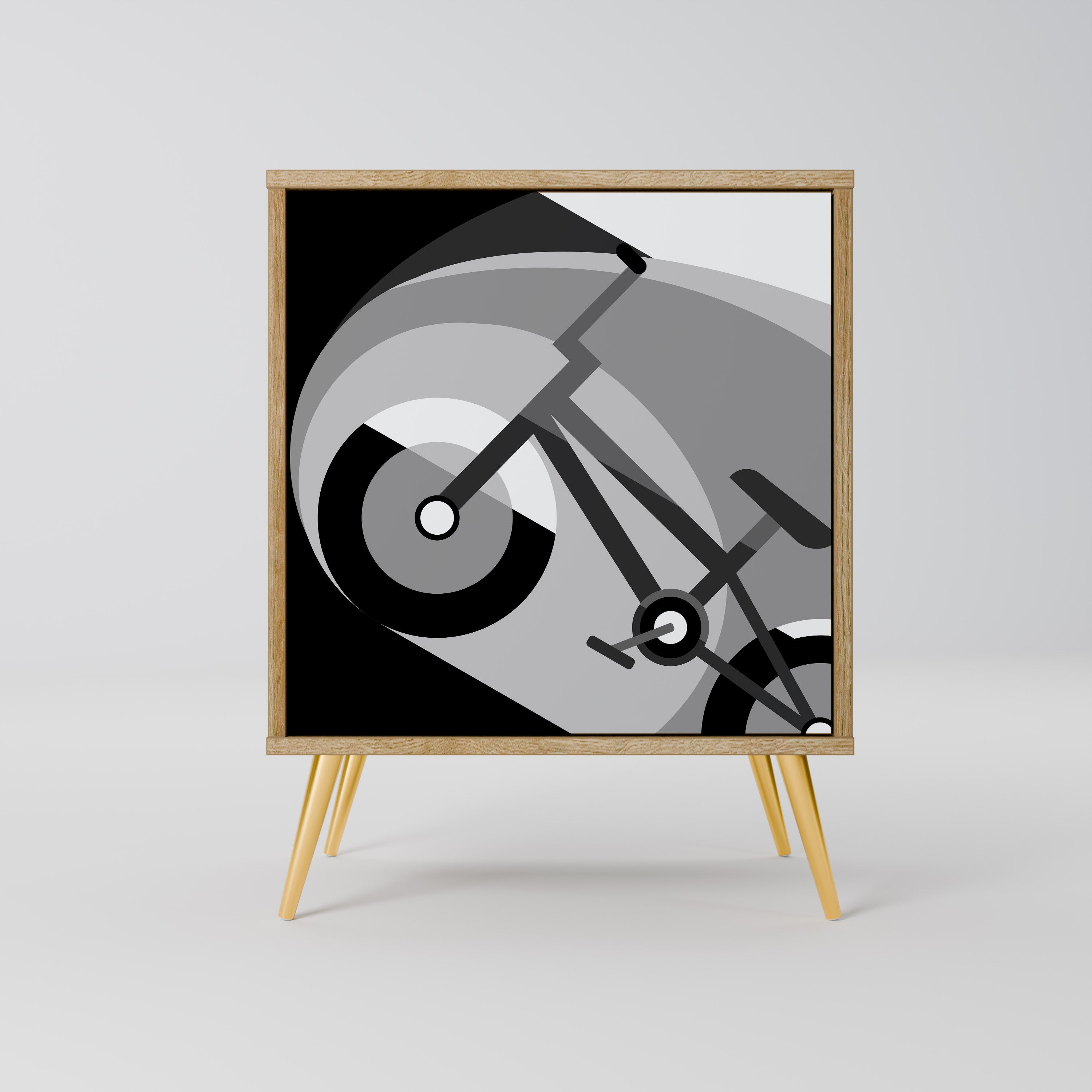 BIKE ENERGY Sideboard mit 1 Tür in Eiche-Optik