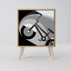 BIKE ENERGY 1-Door Sideboard in Oak Effect