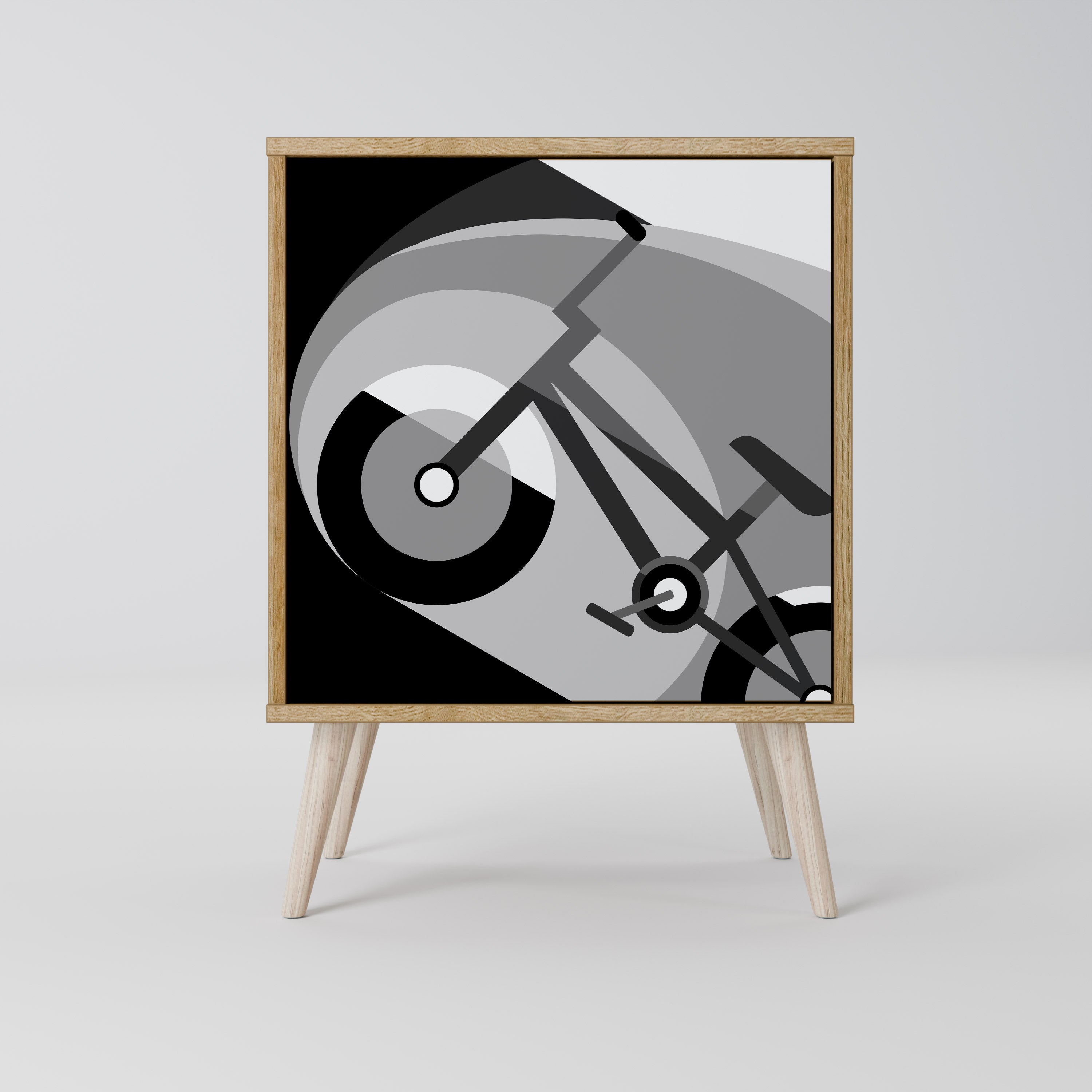 BIKE ENERGY Sideboard mit 1 Tür in Eiche-Optik