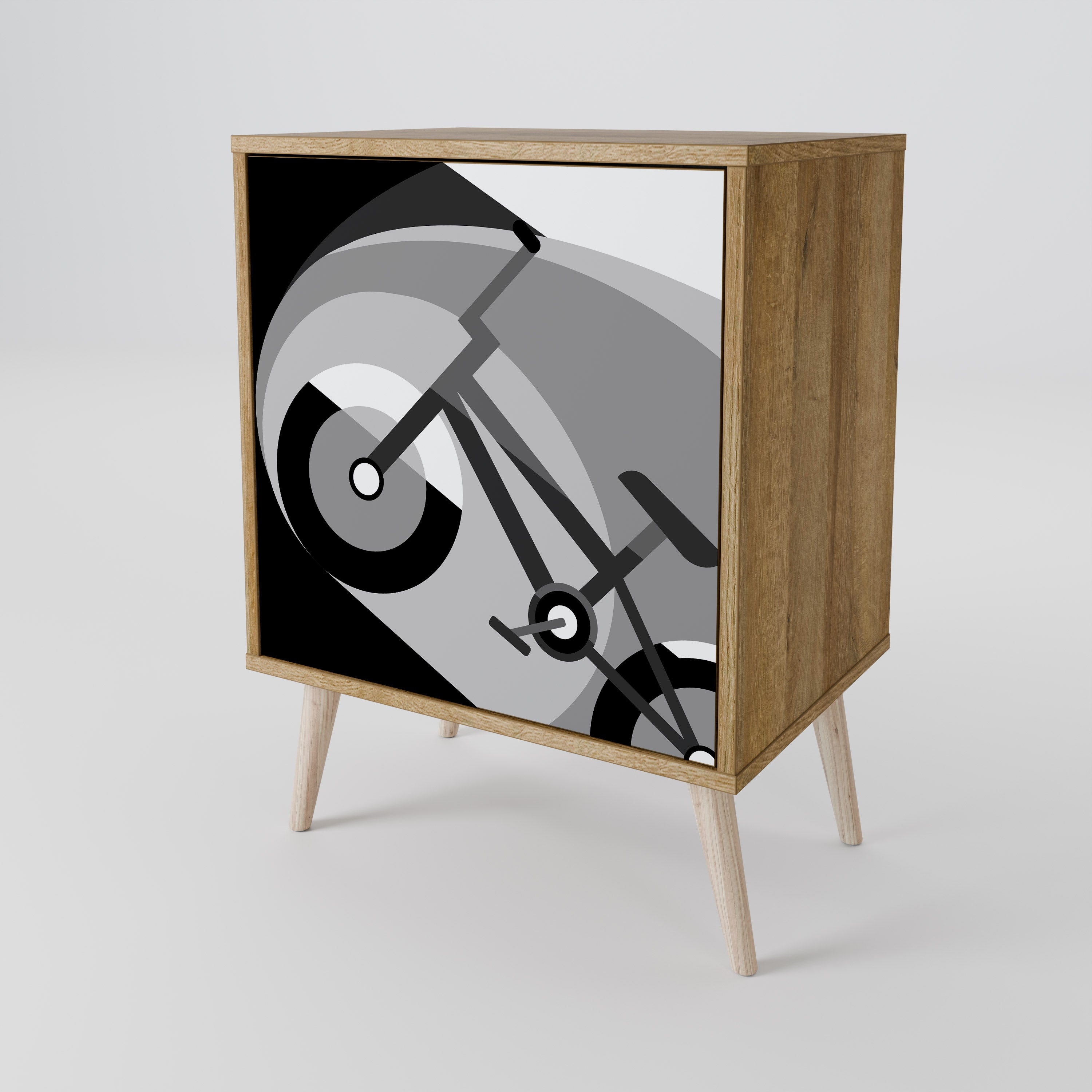 BIKE ENERGY Sideboard mit 1 Tür in Eiche-Optik