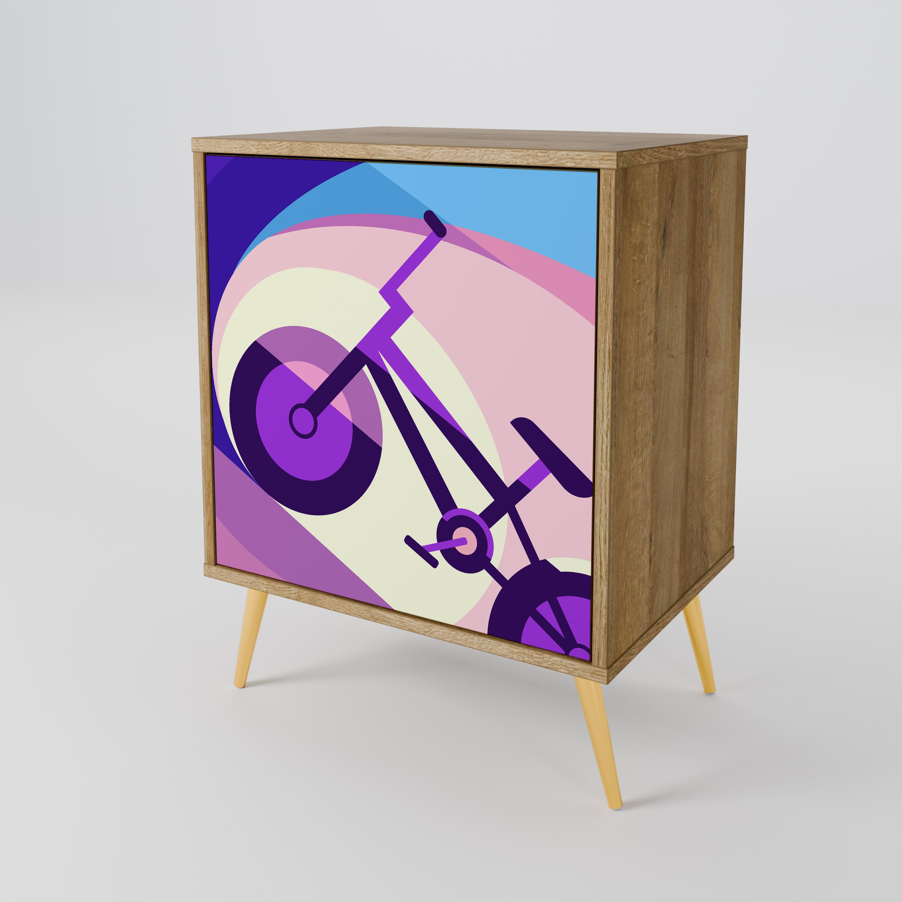 BIKE DREAMS Sideboard mit 1 Tür in Eiche-Optik
