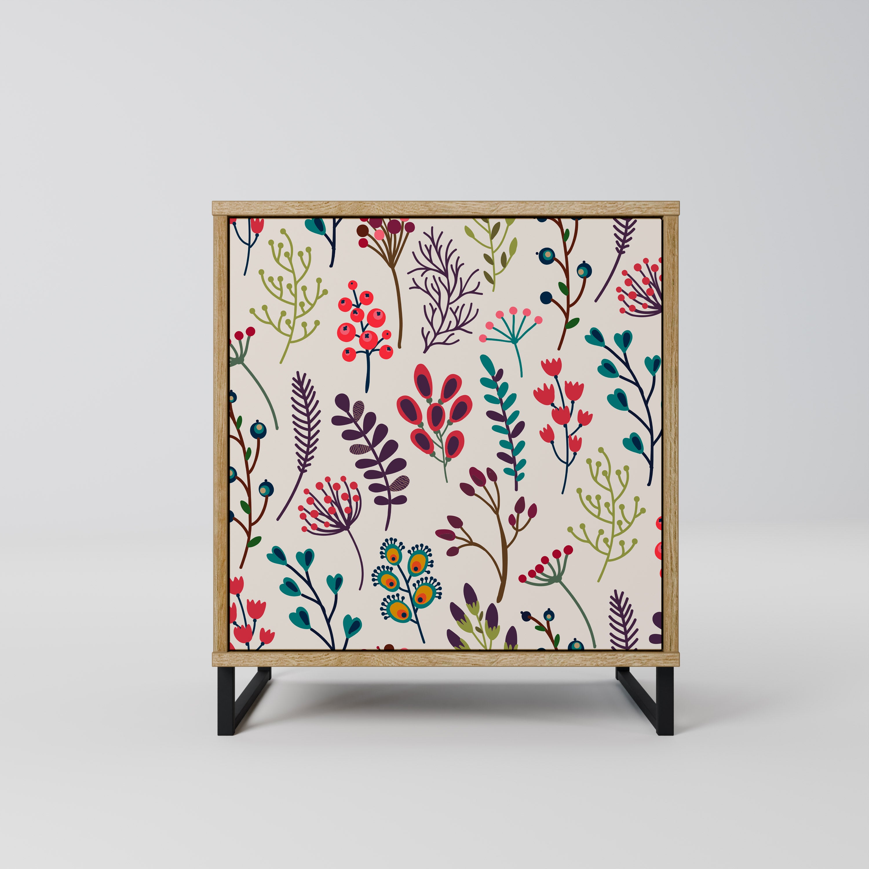 AUTUMN SUNDRIES Sideboard mit 1 Tür in Eiche-Optik