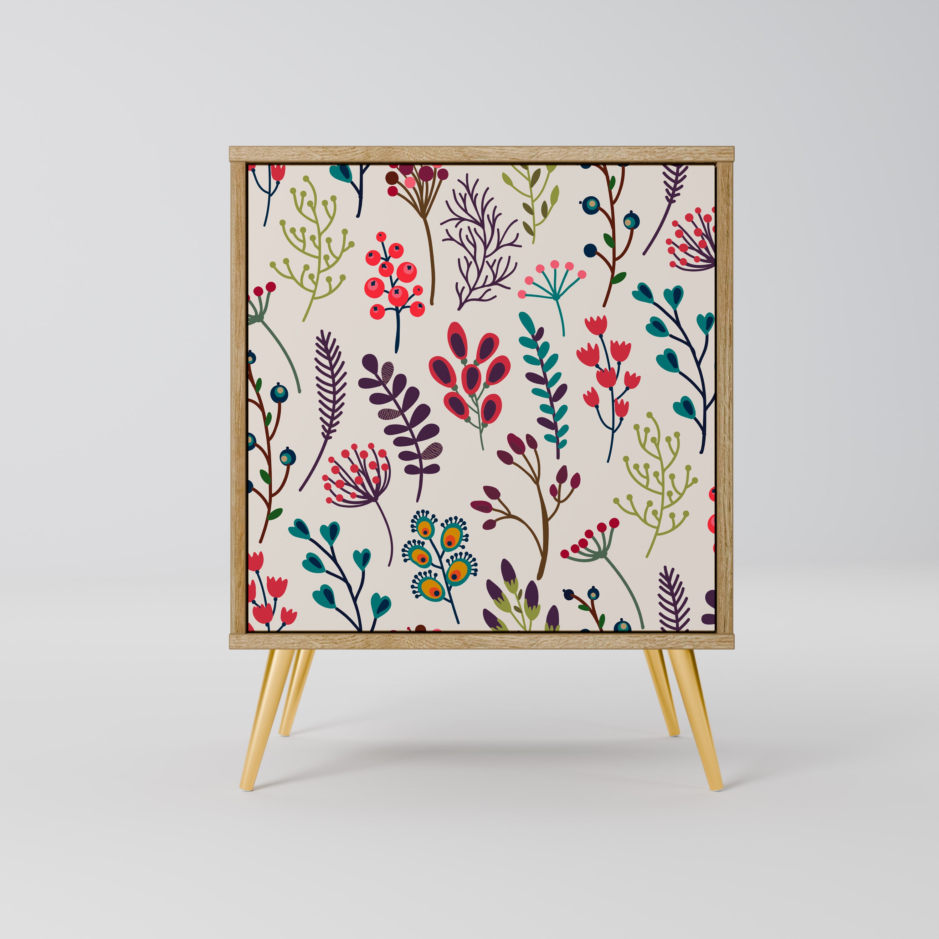 AUTUMN SUNDRIES Sideboard mit 1 Tür in Eiche-Optik