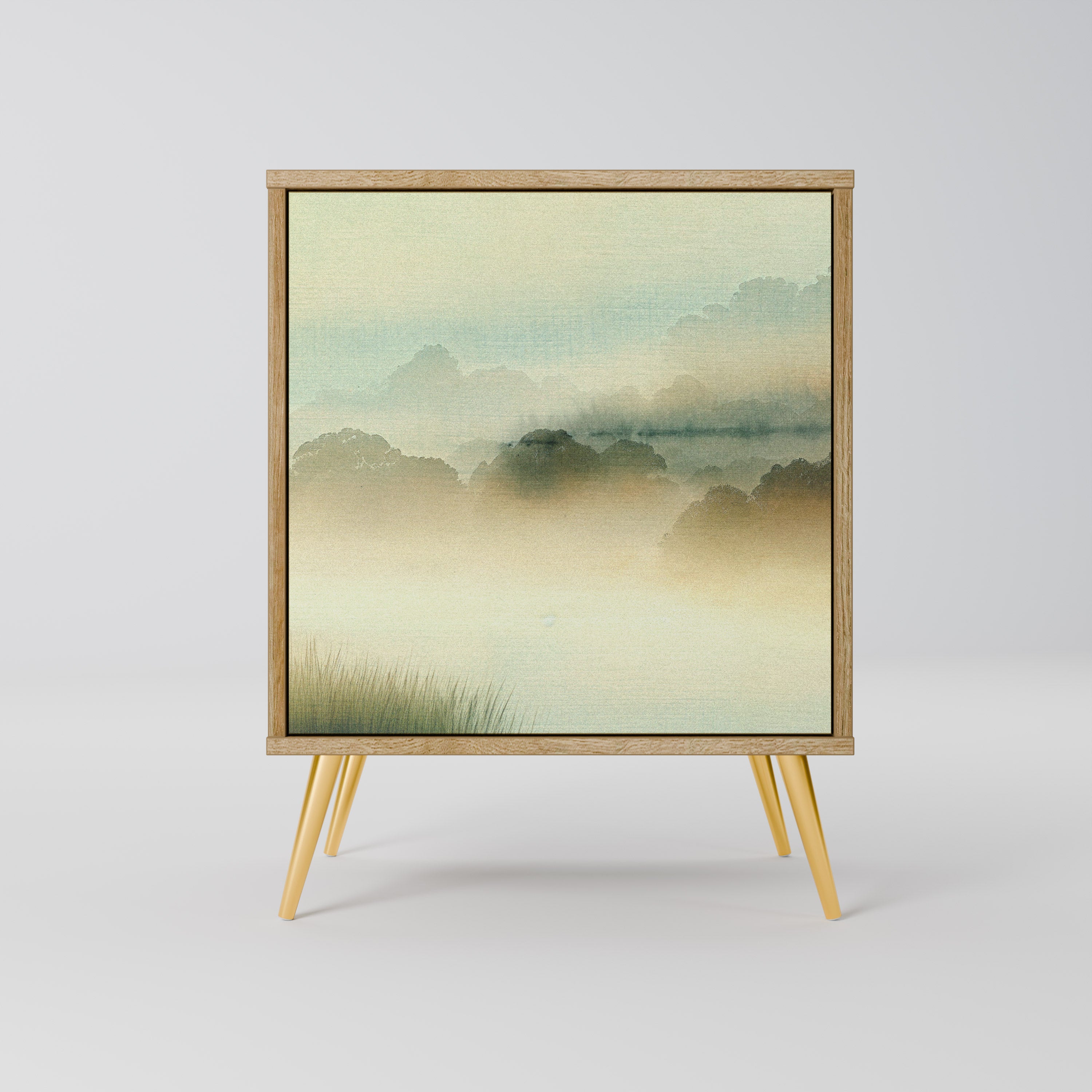 MORNING BY THE LAKE Sideboard mit 1 Tür in Eiche-Optik