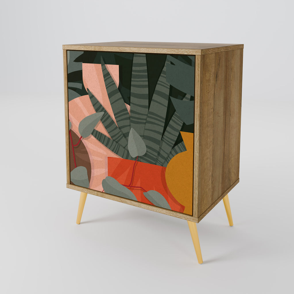 TROPICAL COMPOSITION Sideboard mit 1 Tür in Eiche-Optik