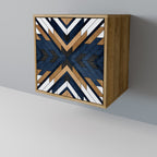 ARTFUL GEOMETRY Sideboard mit 1 Tür in Eiche-Optik