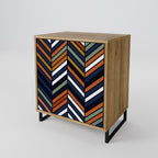 VIBRANT PATCHWORK Sideboard mit 1 Tür in Eiche-Optik