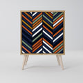 VIBRANT PATCHWORK Sideboard mit 1 Tür in Eiche-Optik