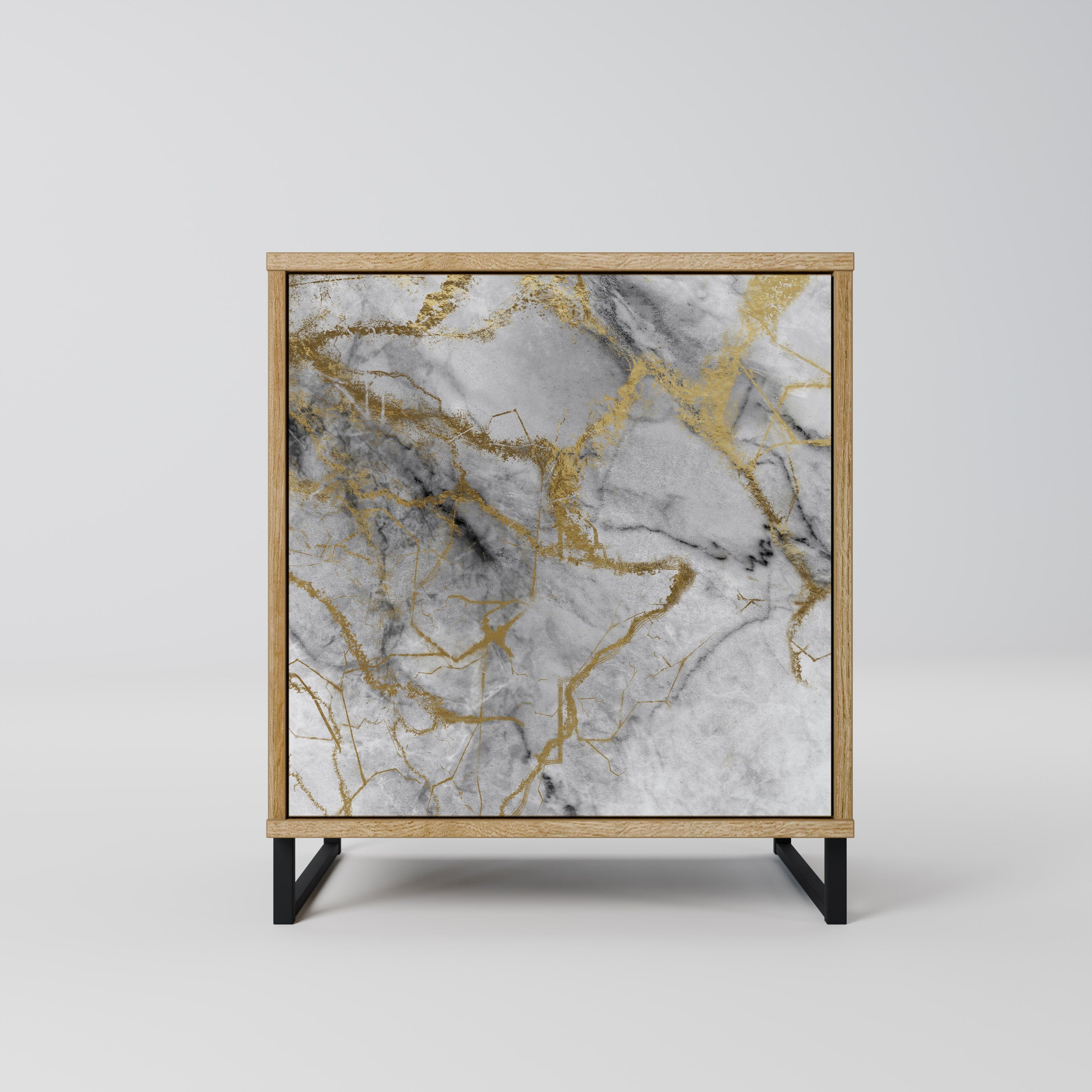 TIMELESS GLIDE Sideboard mit 1 Tür in Eiche-Optik