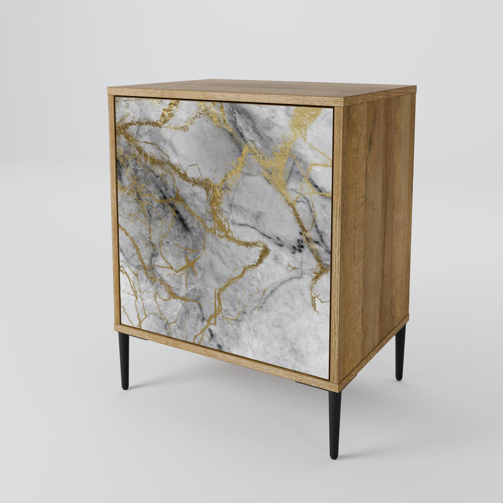 TIMELESS GLIDE Sideboard mit 1 Tür in Eiche-Optik