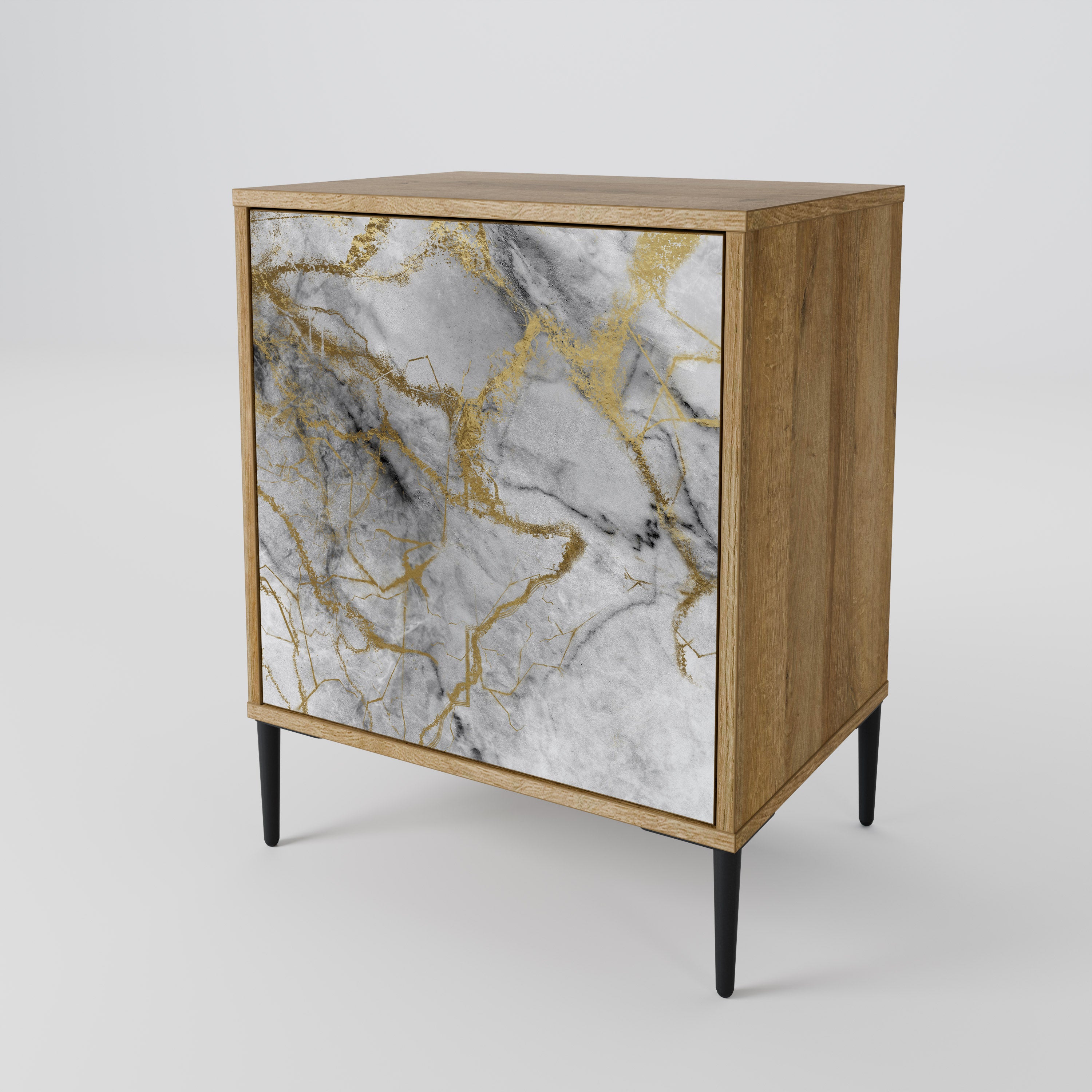 TIMELESS GLIDE Sideboard mit 1 Tür in Eiche-Optik