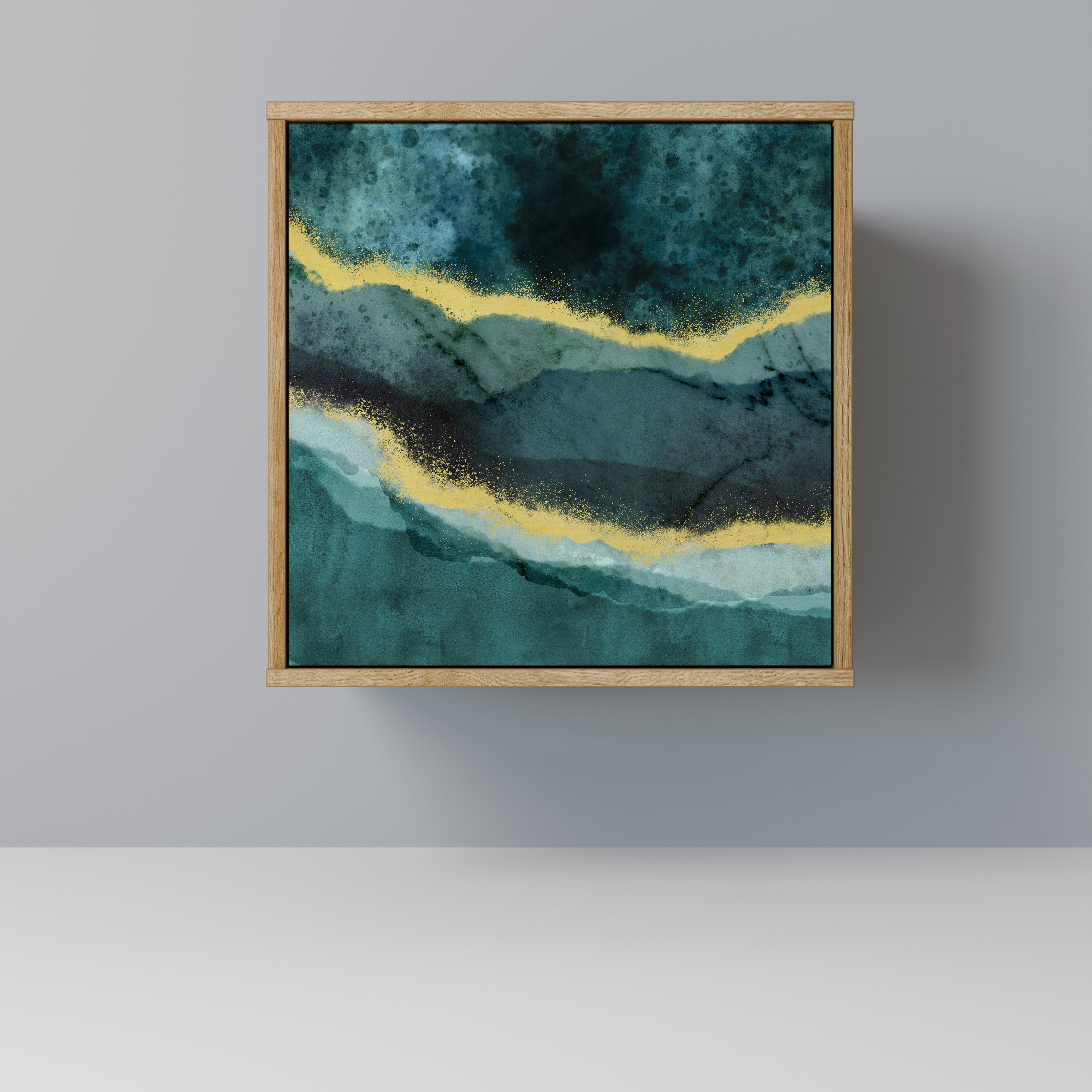 GOLDRUSH ODYSSEY Sideboard mit 1 Tür in Eiche-Optik