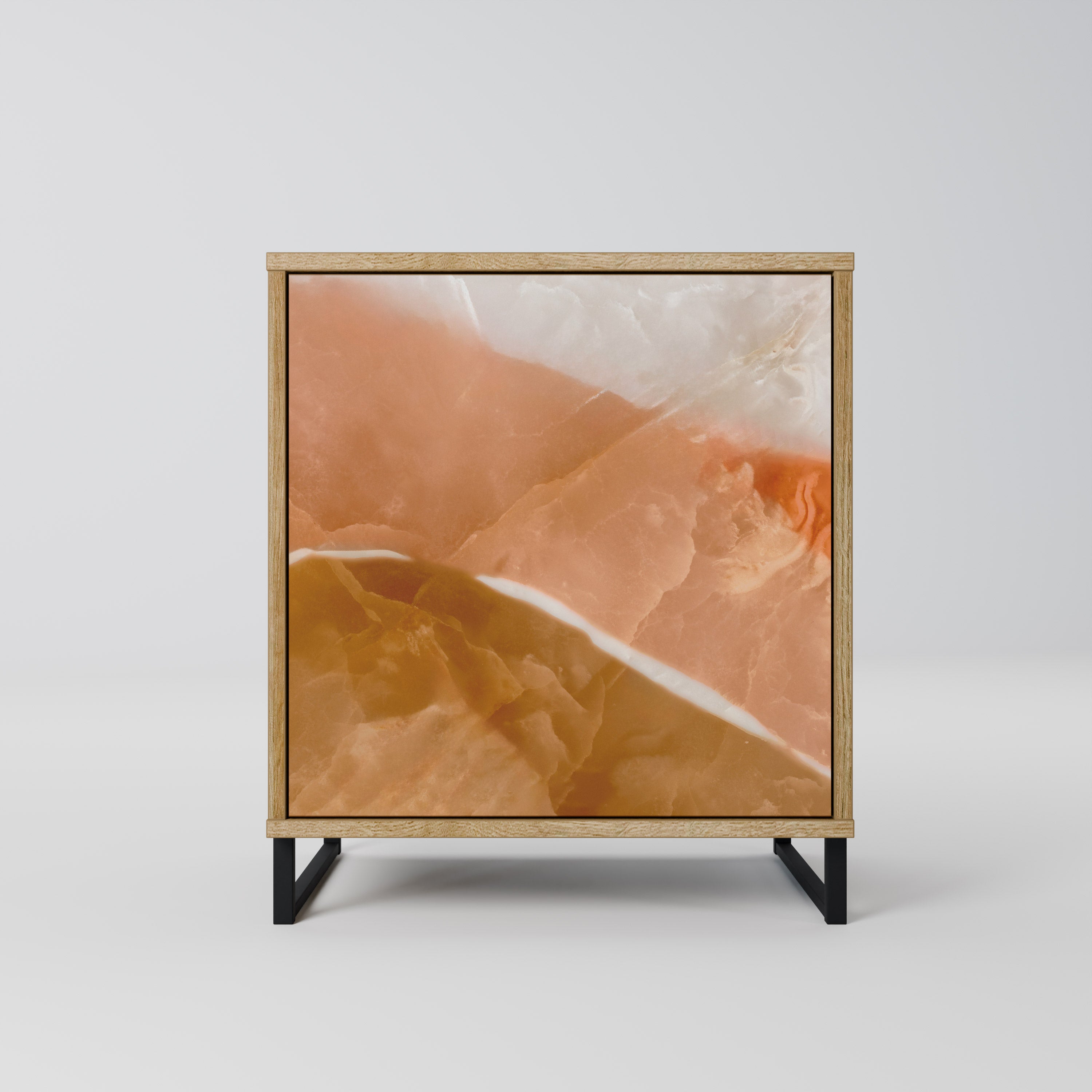 SANDHILLS SPLENDOUR Sideboard mit 1 Tür in Eiche-Optik