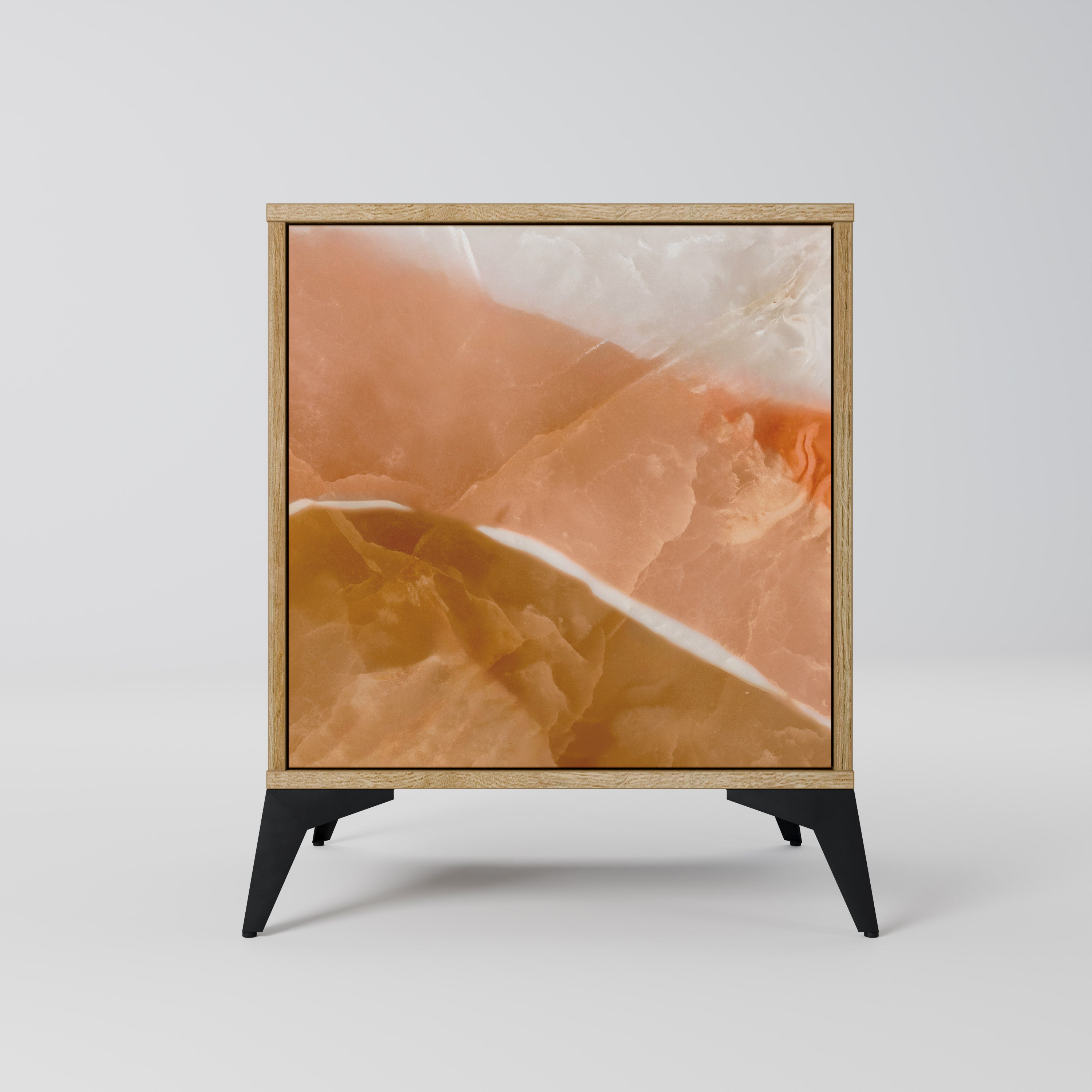 SANDHILLS SPLENDOUR Sideboard mit 1 Tür in Eiche-Optik