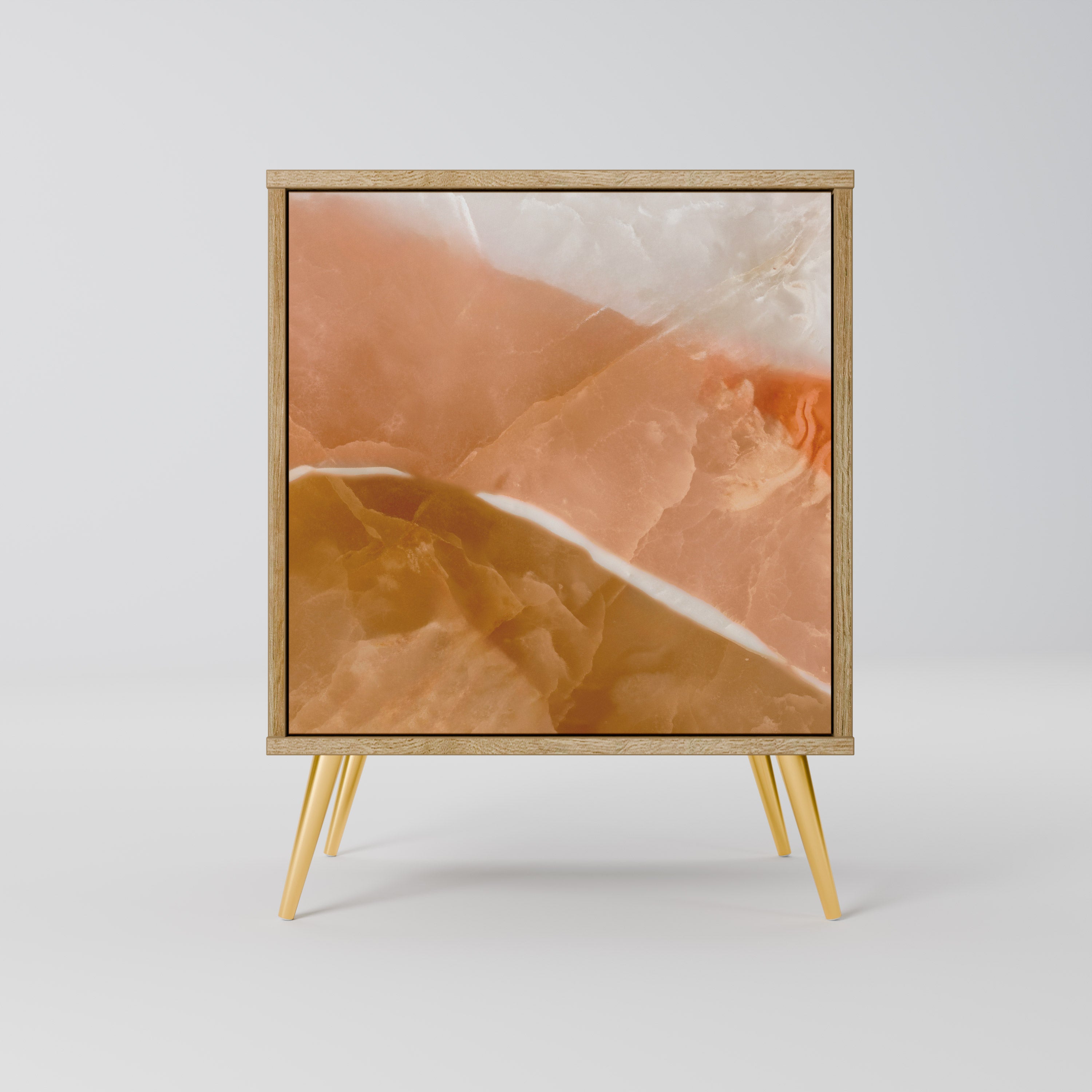 SANDHILLS SPLENDOUR Sideboard mit 1 Tür in Eiche-Optik