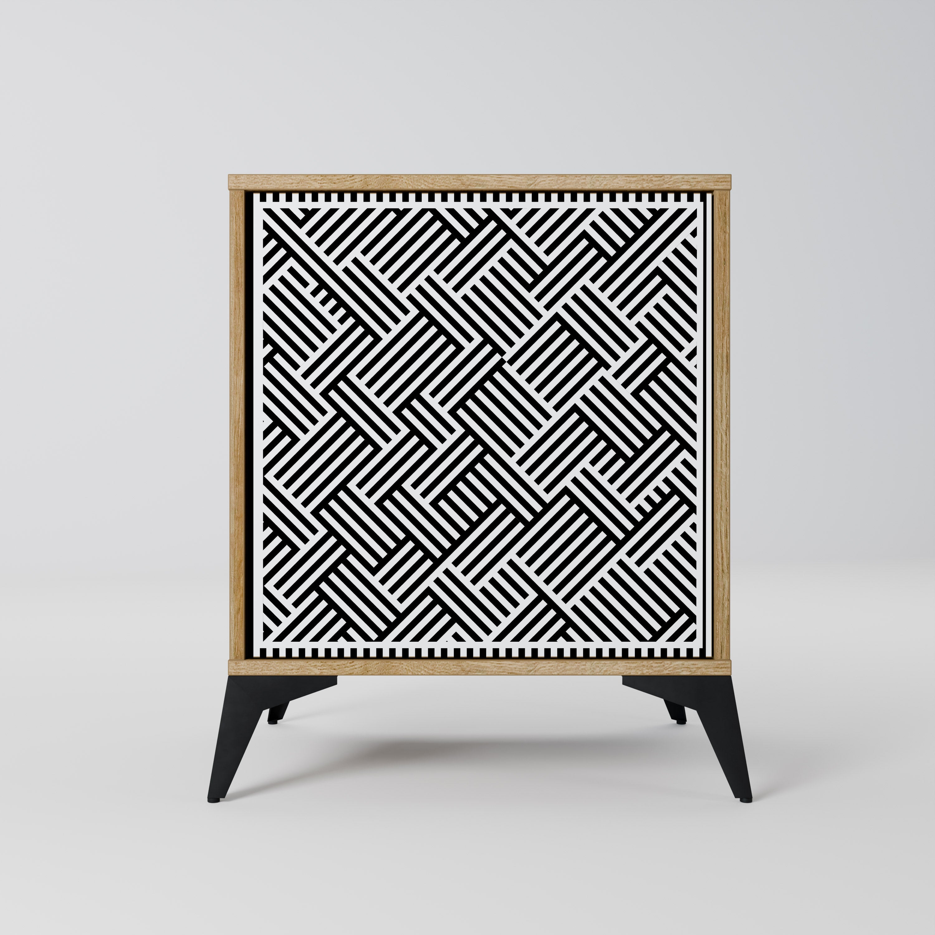 TEMPORARY SEQUENCE Sideboard mit 1 Tür in Eiche-Optik