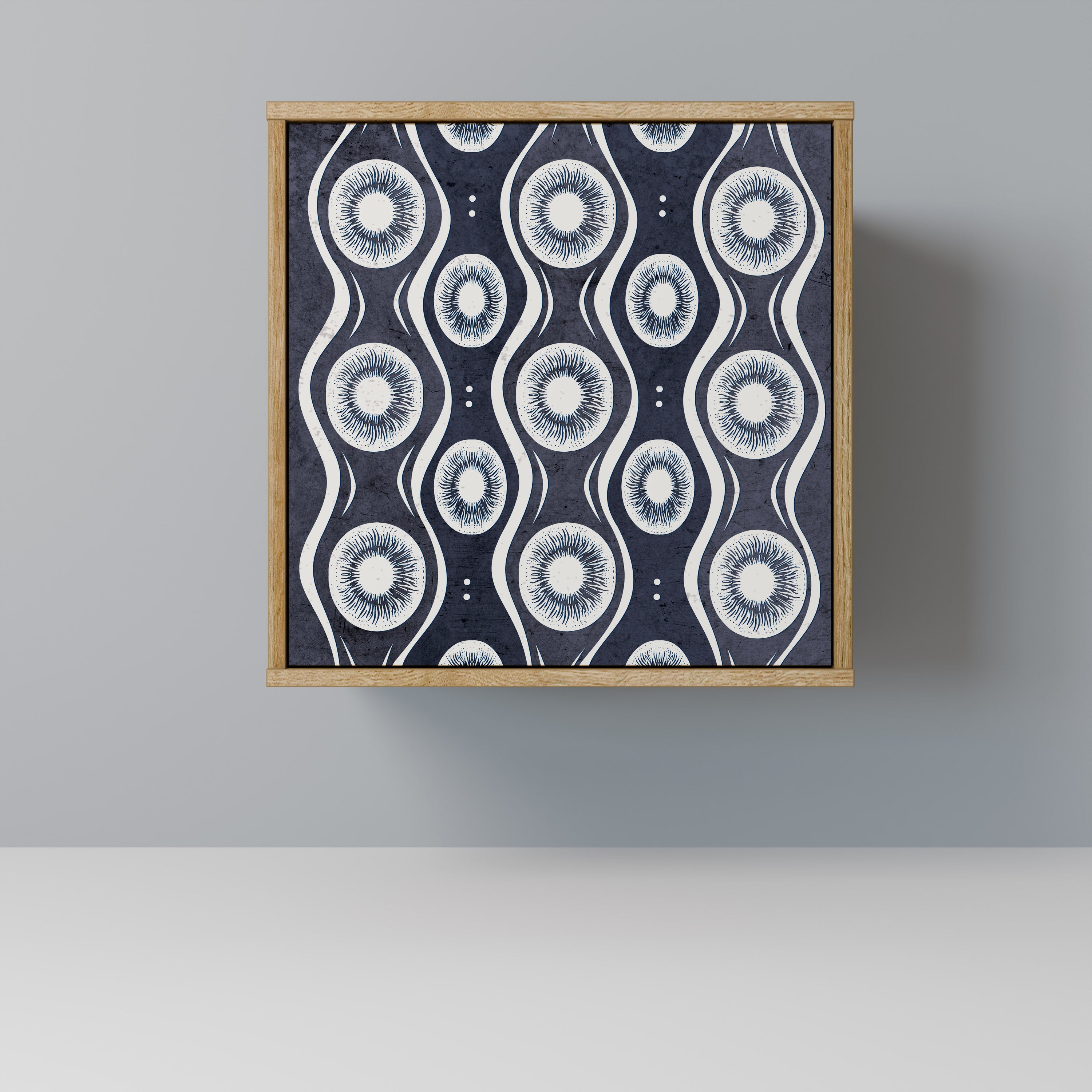 GRAPHITE EYES Sideboard mit 1 Tür in Eiche-Optik