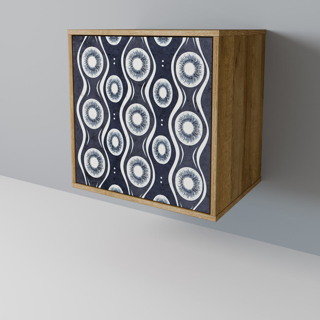 GRAPHITE EYES Sideboard mit 1 Tür in Eiche-Optik