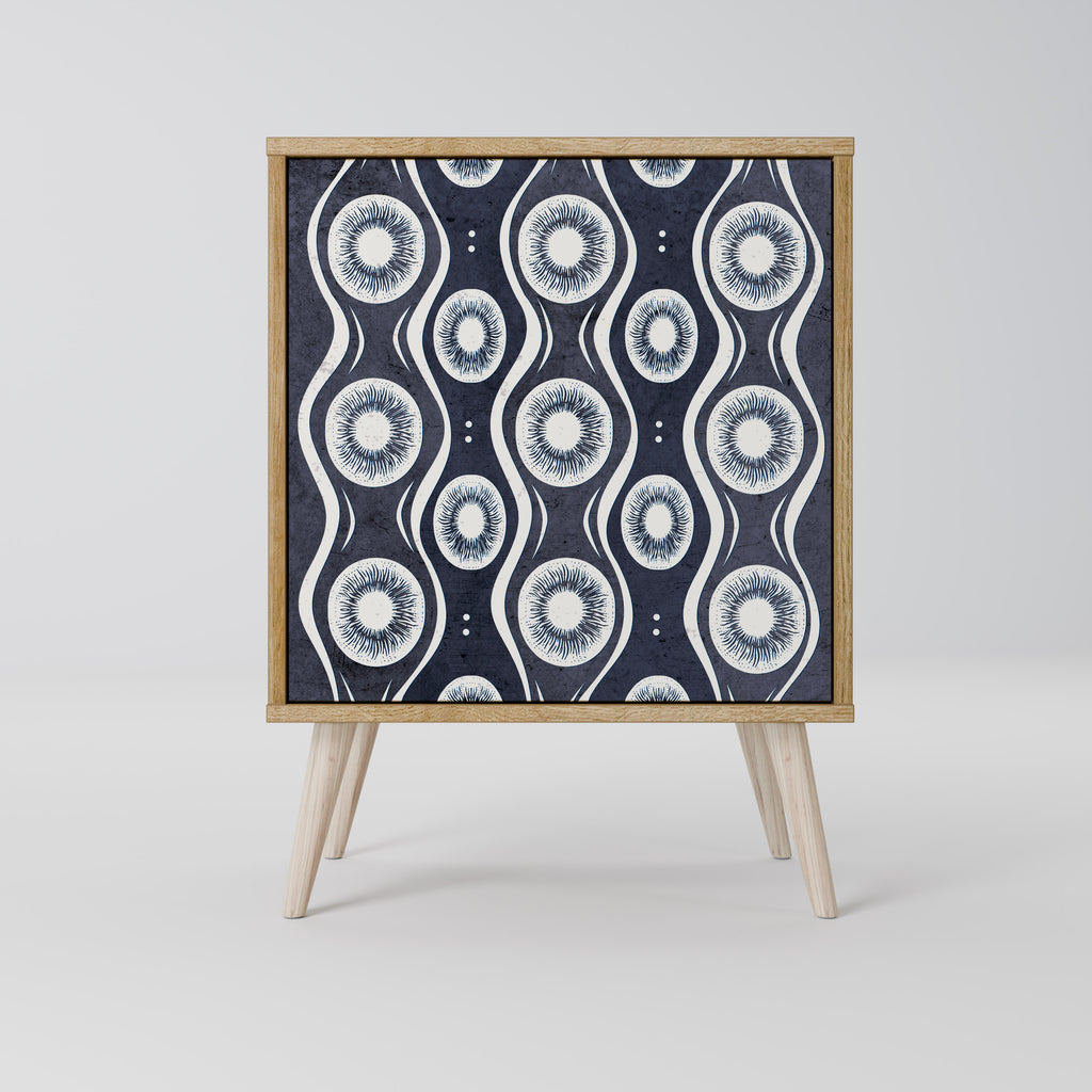 GRAPHITE EYES Sideboard mit 1 Tür in Eiche-Optik