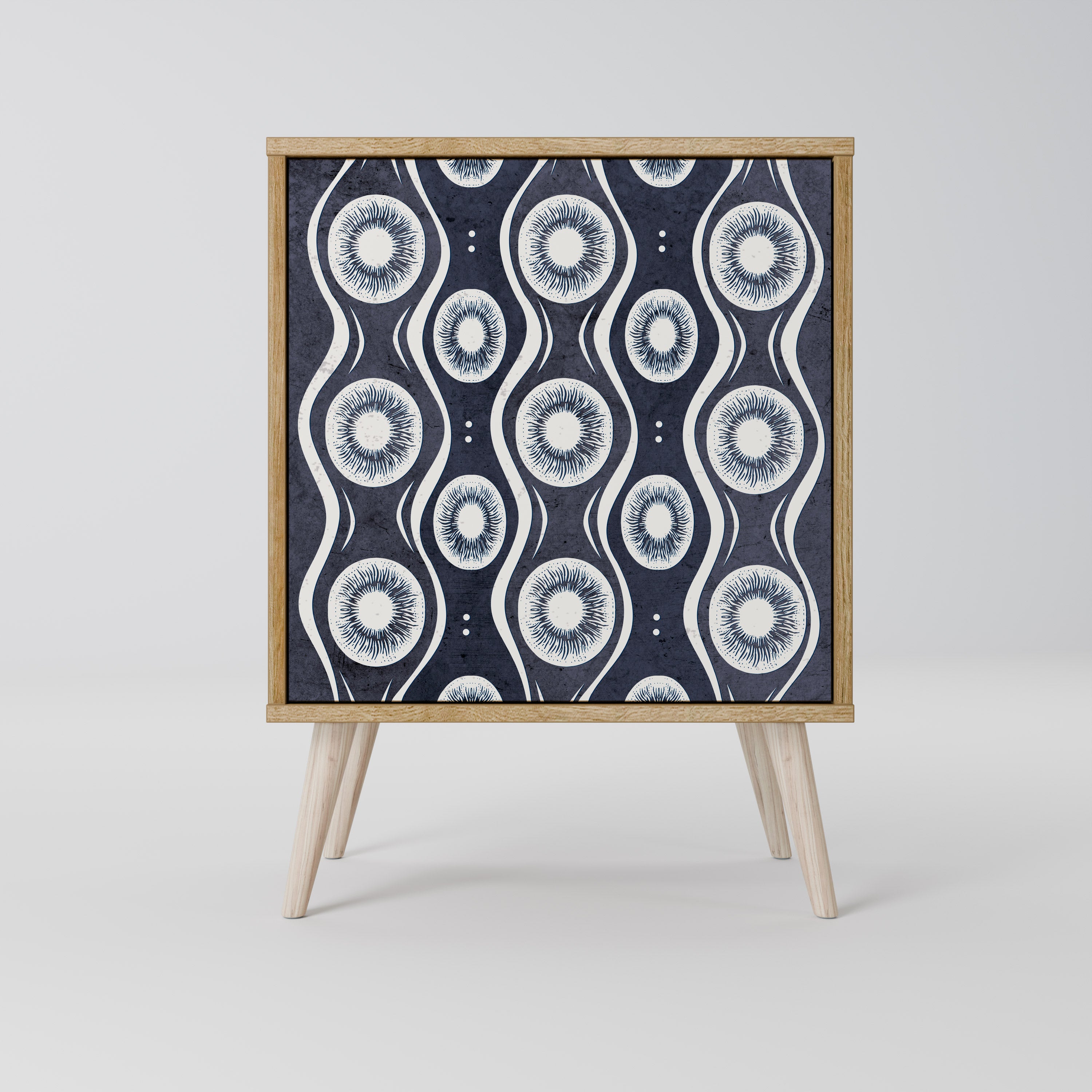 GRAPHITE EYES Sideboard mit 1 Tür in Eiche-Optik