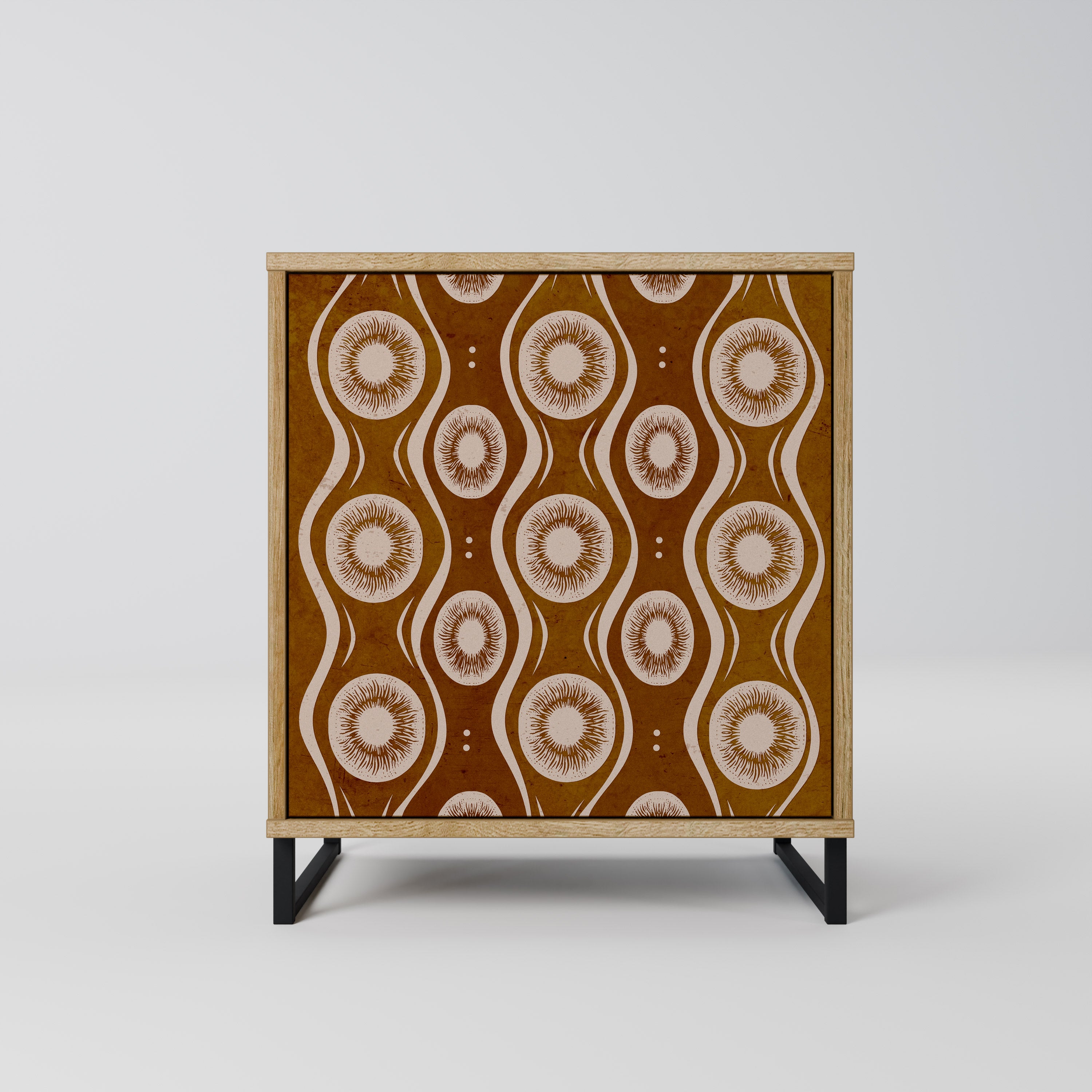 BROWN EYES Sideboard mit 1 Tür in Eiche-Optik
