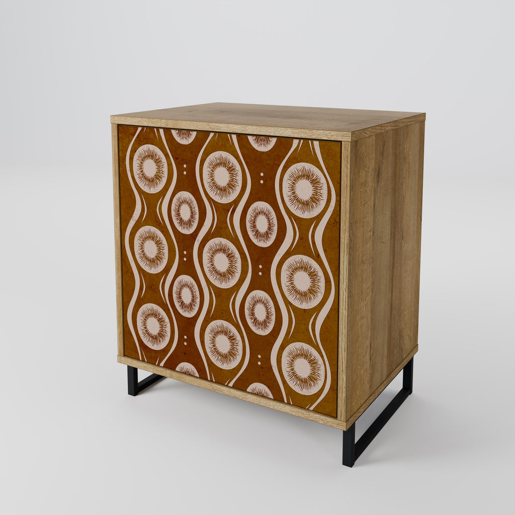 BROWN EYES Sideboard mit 1 Tür in Eiche-Optik