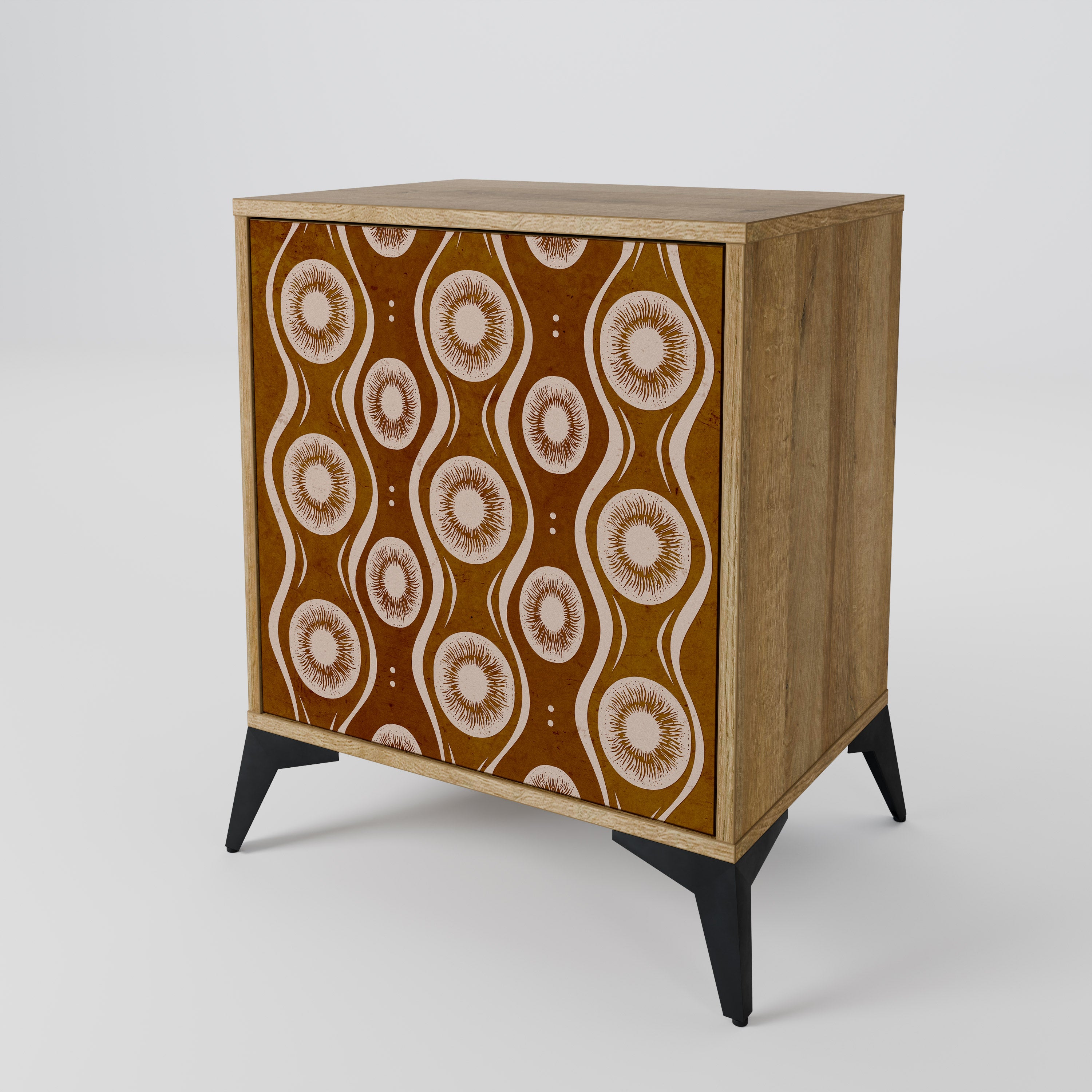 BROWN EYES Sideboard mit 1 Tür in Eiche-Optik