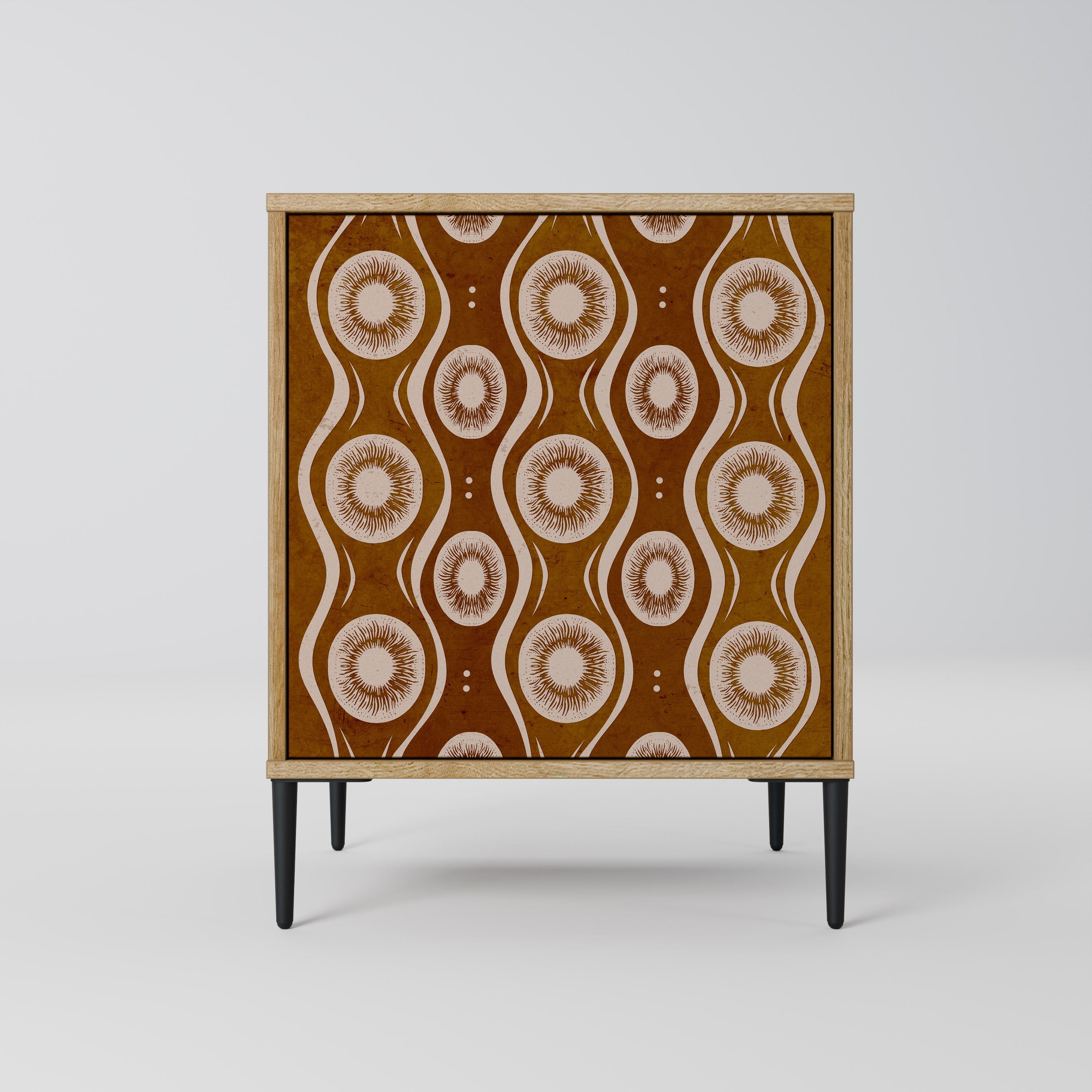 BROWN EYES Sideboard mit 1 Tür in Eiche-Optik
